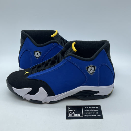 Size 11 - Air Jordan 14 Retro Laney Blue Black Suede (487471-407)