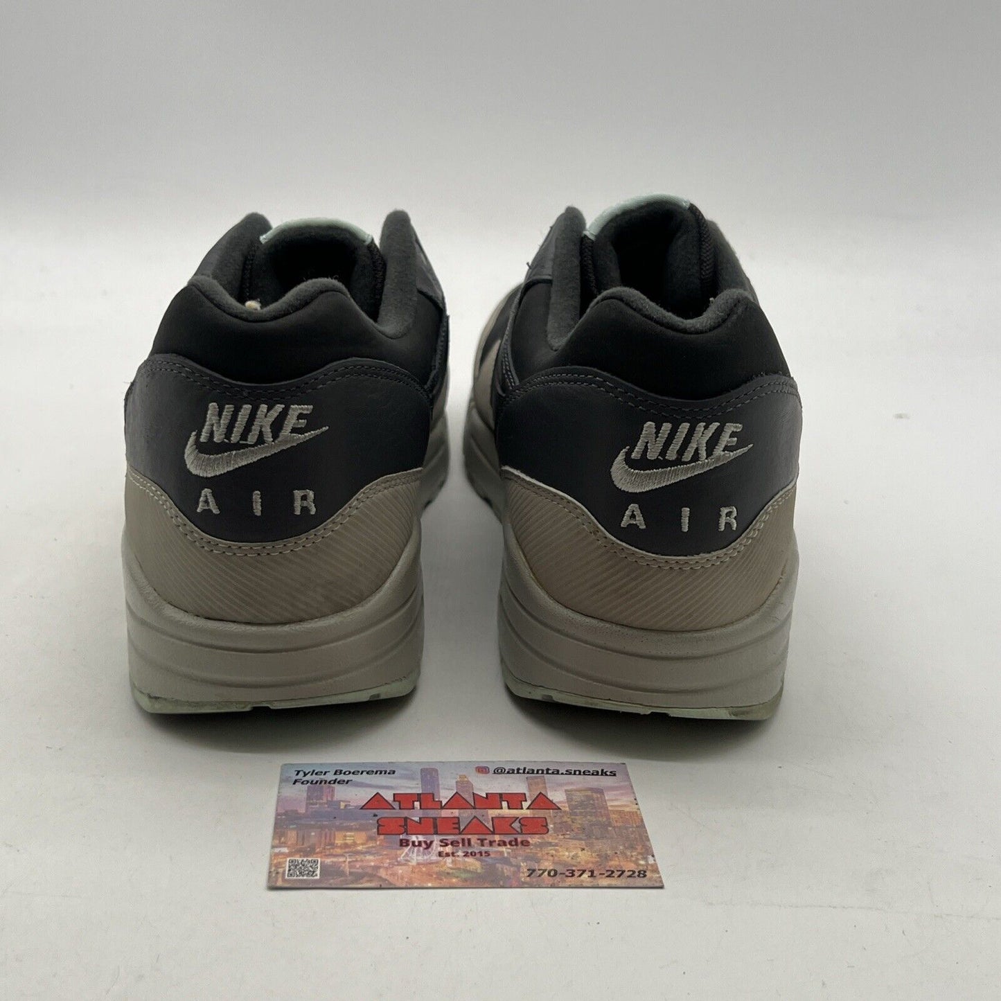 Size 12 - Nike Air Max 1 Leather Dark Ash (655466-201)