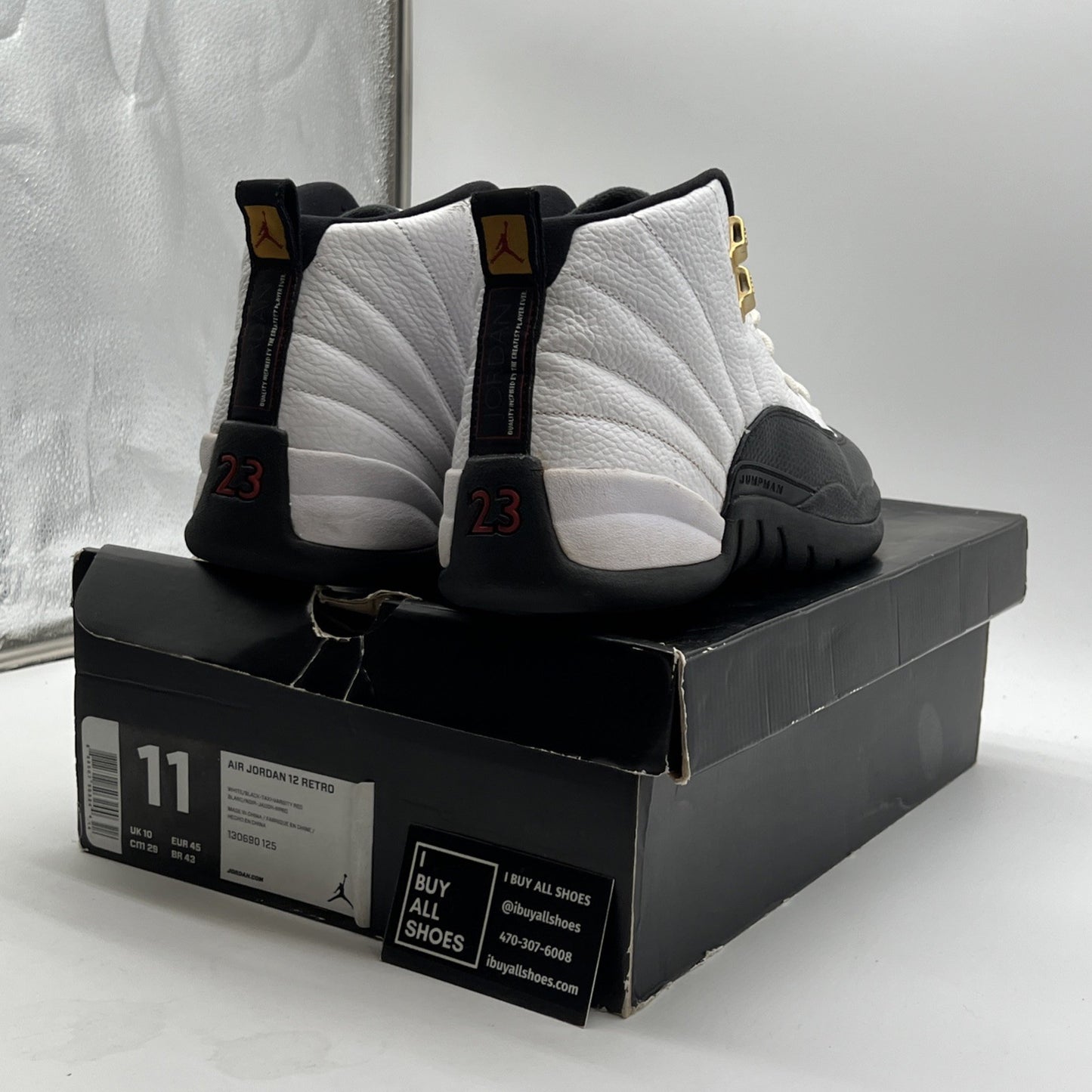 Size 11 - Air Jordan 12 Retro taxi release 2013 (130690-125)