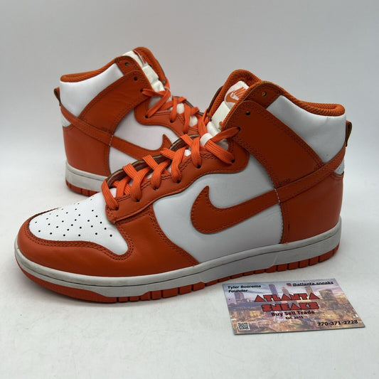 Size 7 - Nike Dunk SP 2021 High Syracuse White Leather (DD1399-101)