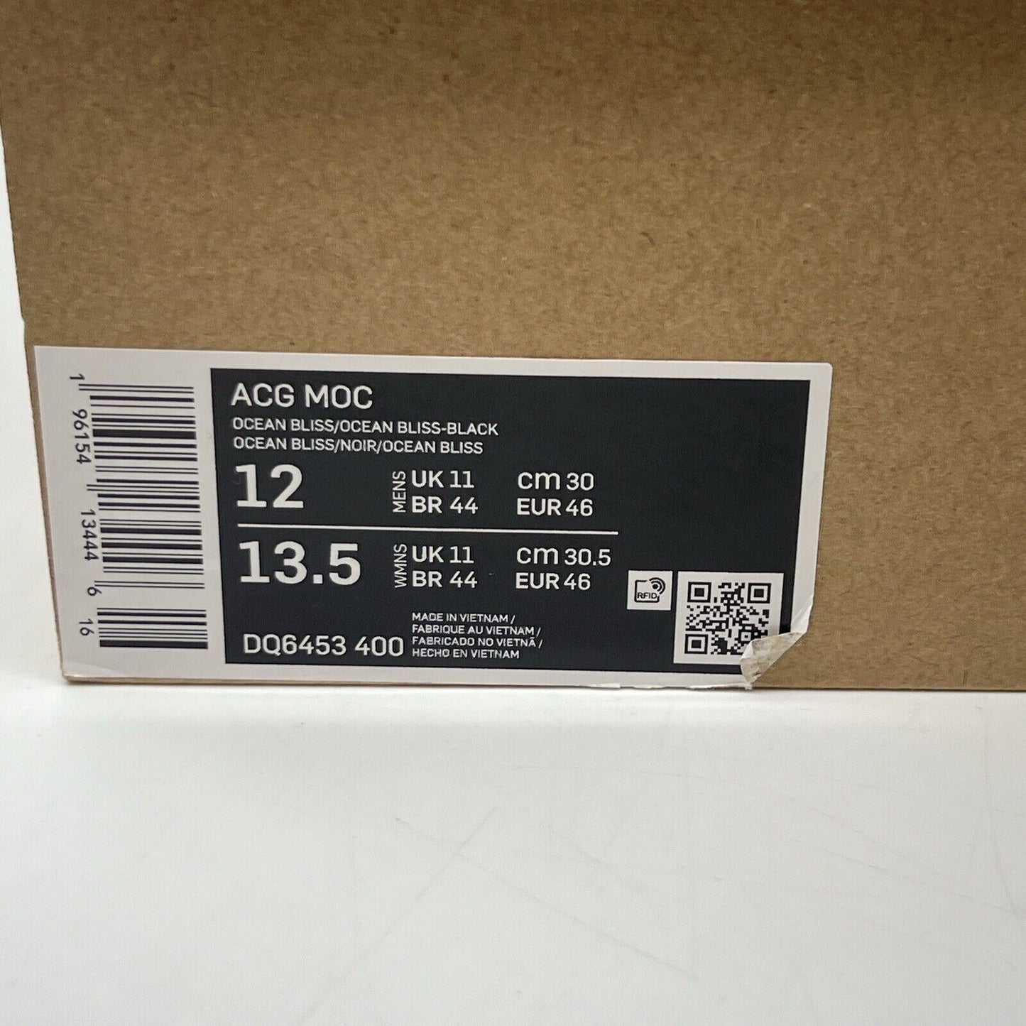 Nike ACG Moc Ocean Bliss DQ6453-400 Size 12 Men Brand New Og All