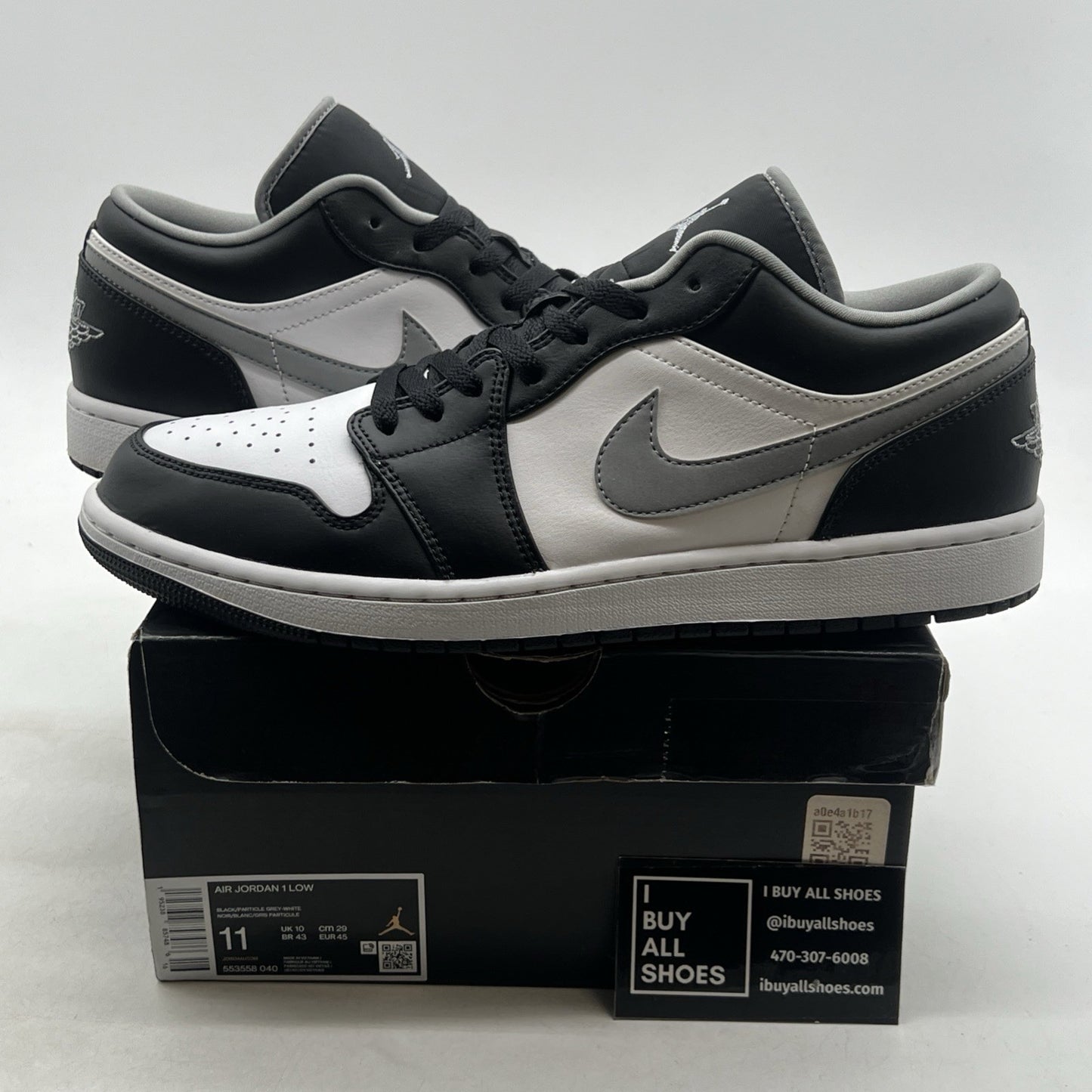 Size 11 - Air Jordan 1 Low Shadow Toe (553558-040)