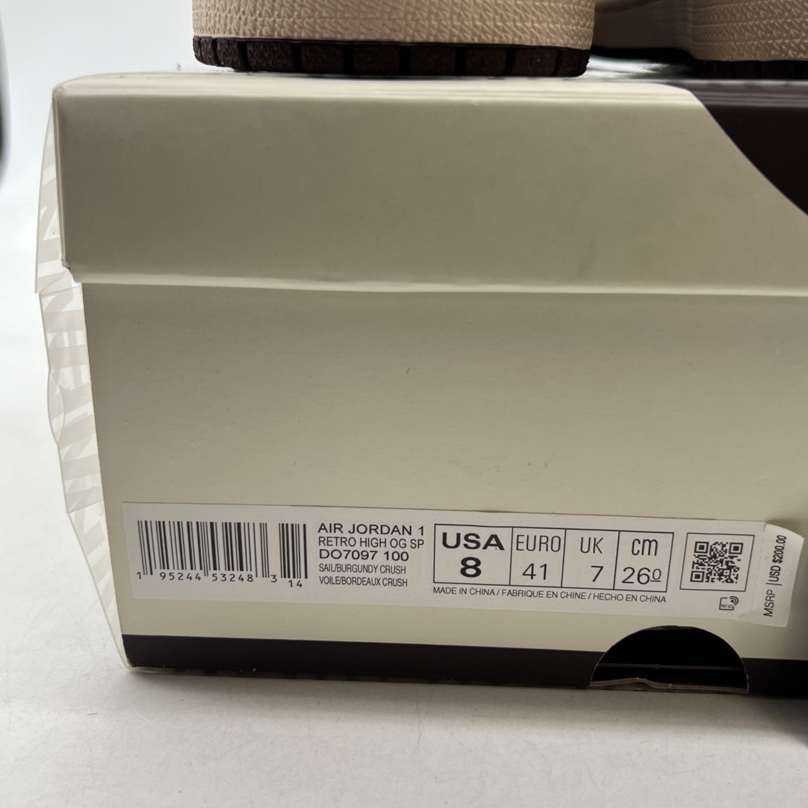 Size 8 - Air Jordan 1 OG x A Ma Maniere High Airness (DO7097-100)