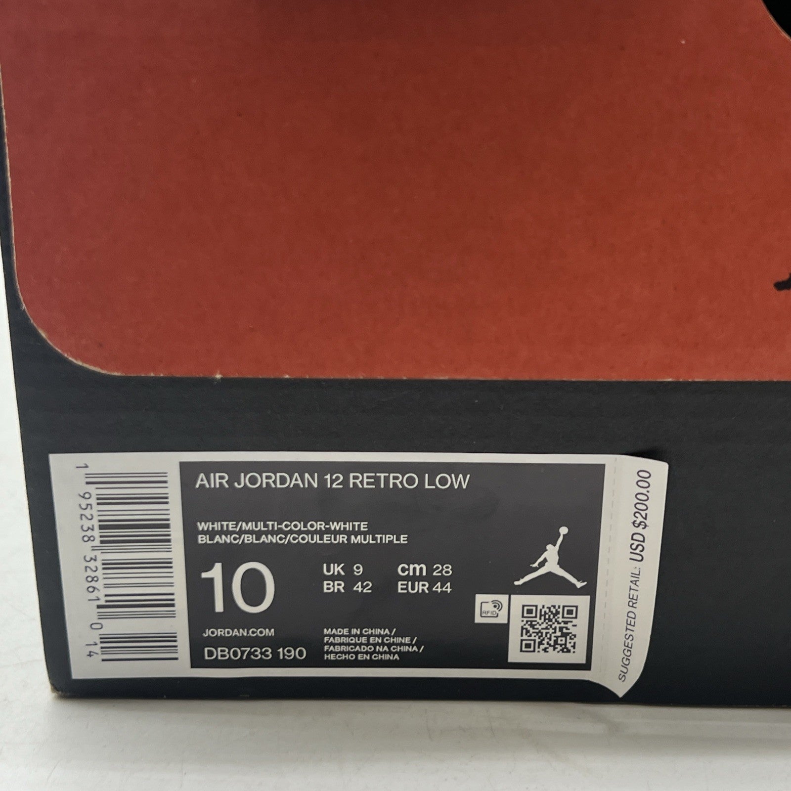Size 10 - Air Jordan 12 Retro Low Easter (DB0733-190)
