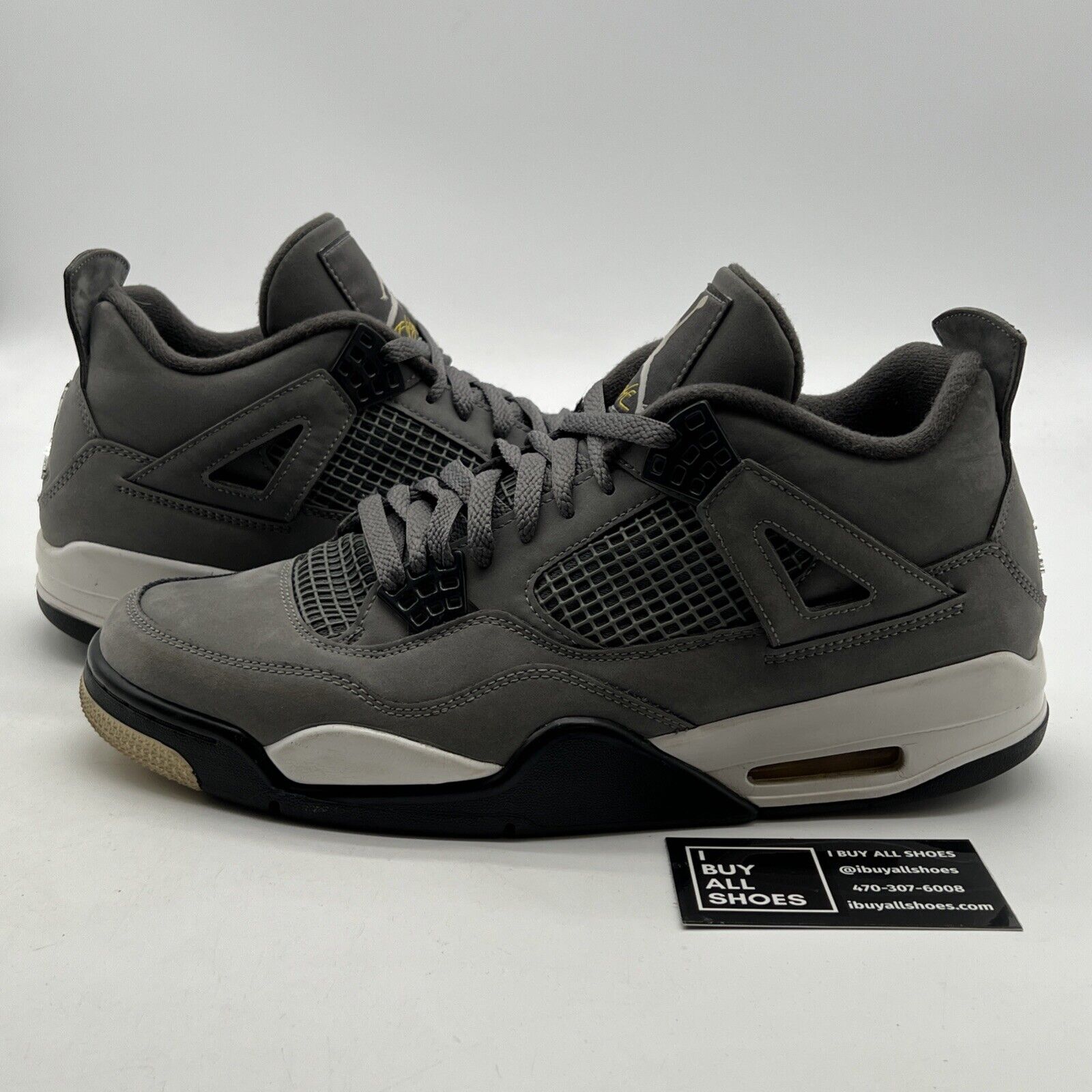 Size 11.5 - Air Jordan 4 Retro Low Cool Grey (308497-007)