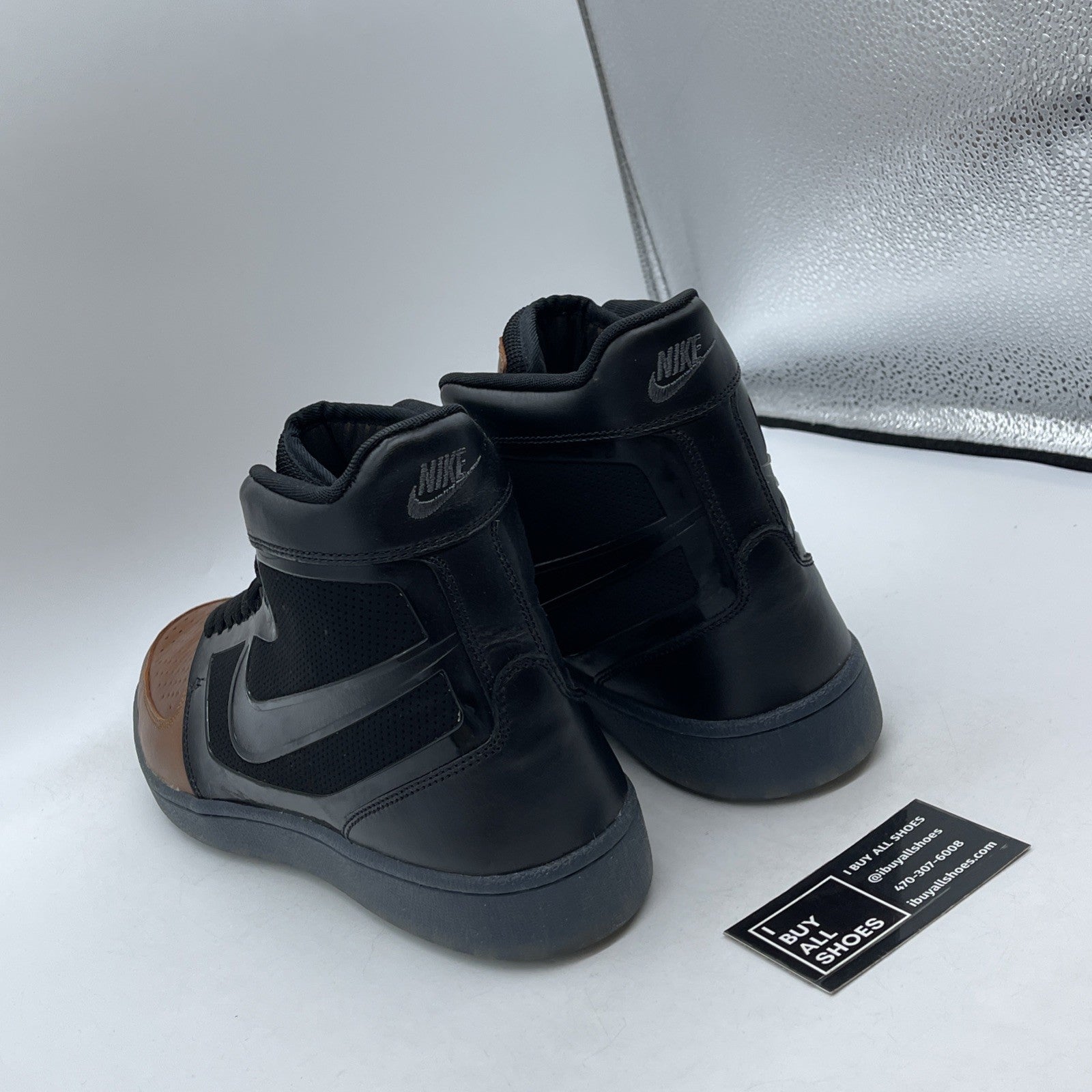 Size 13 - Nike Trainer Clean Sweep Premium Black Russet Black (536852-011)