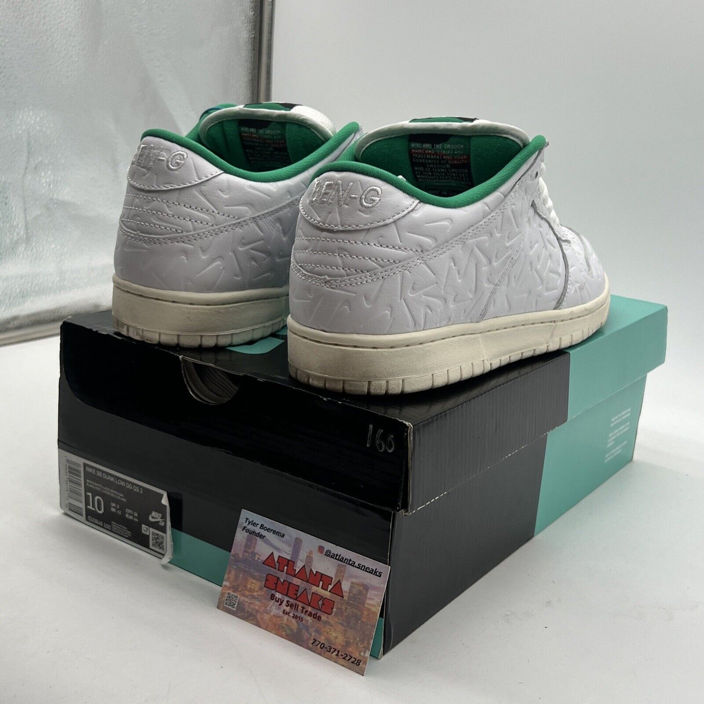 Size 10 - Nike Ben-G x Dunk SB Low Lucid Green (CU3846-100)