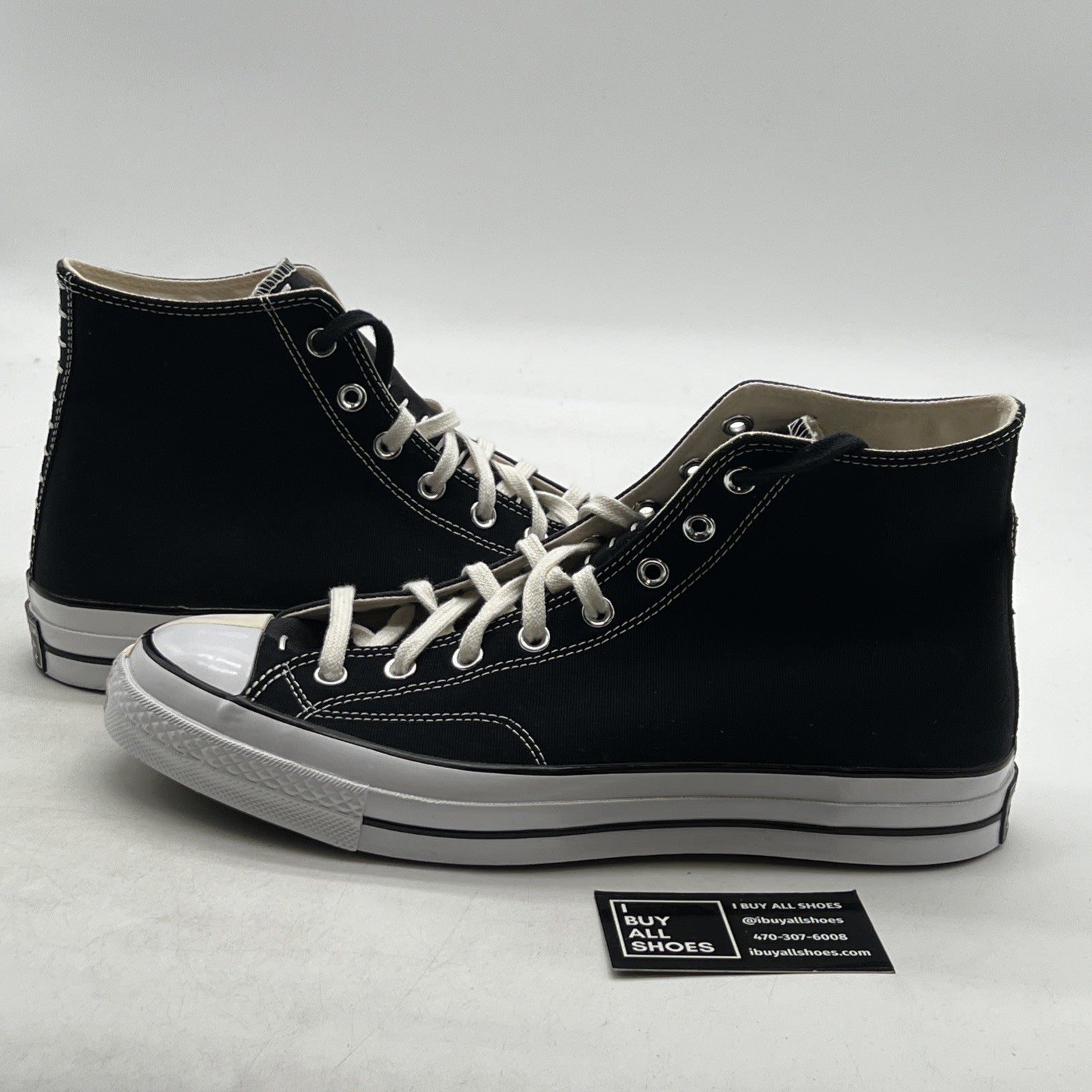 Size 12 - Converse × Slam Jam Chuck 70 Reconstructed Black Hi Top (164555C)