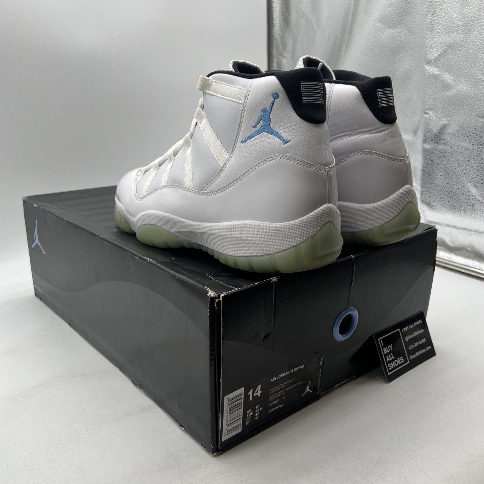 Size 14 - Air Jordan 11 Retro High Legend Blue (378037-117)