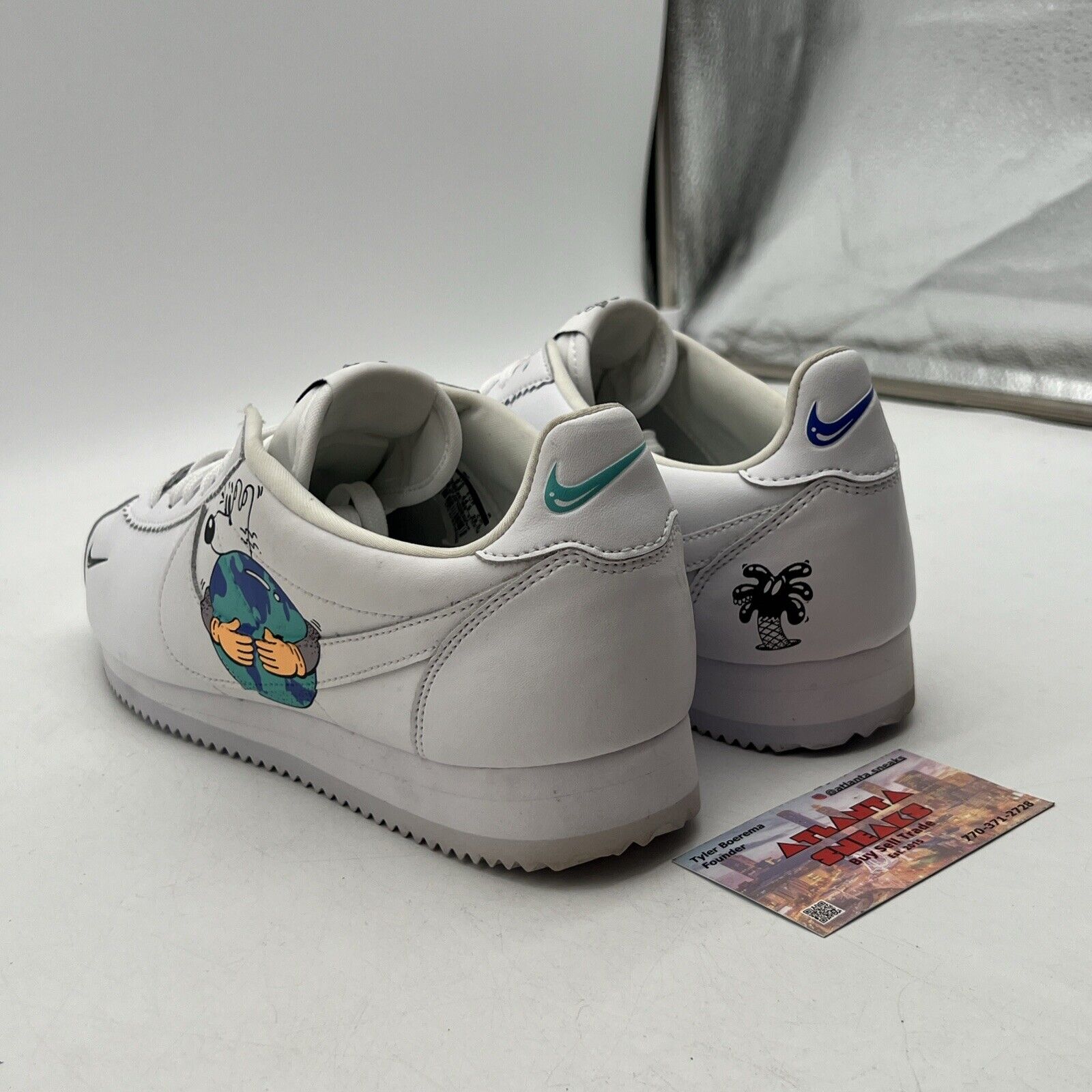 Size 10.5 - Nike Steve Harrington x Cortez Flyleather QS Earth Day (CI5548-100)