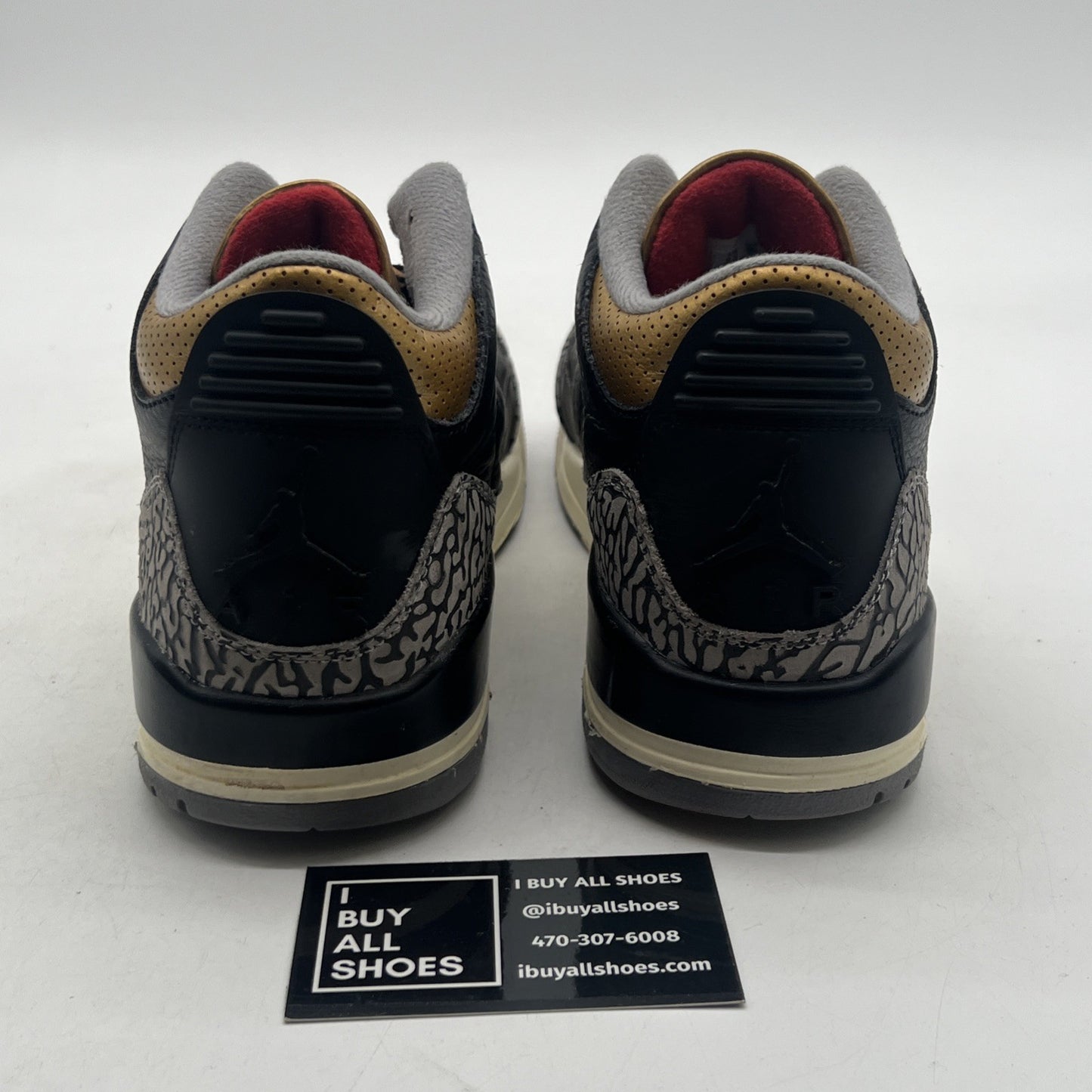 Size 9.5 - Air Jordan 3 Retro Mid Black Gold W (CK9246-067)