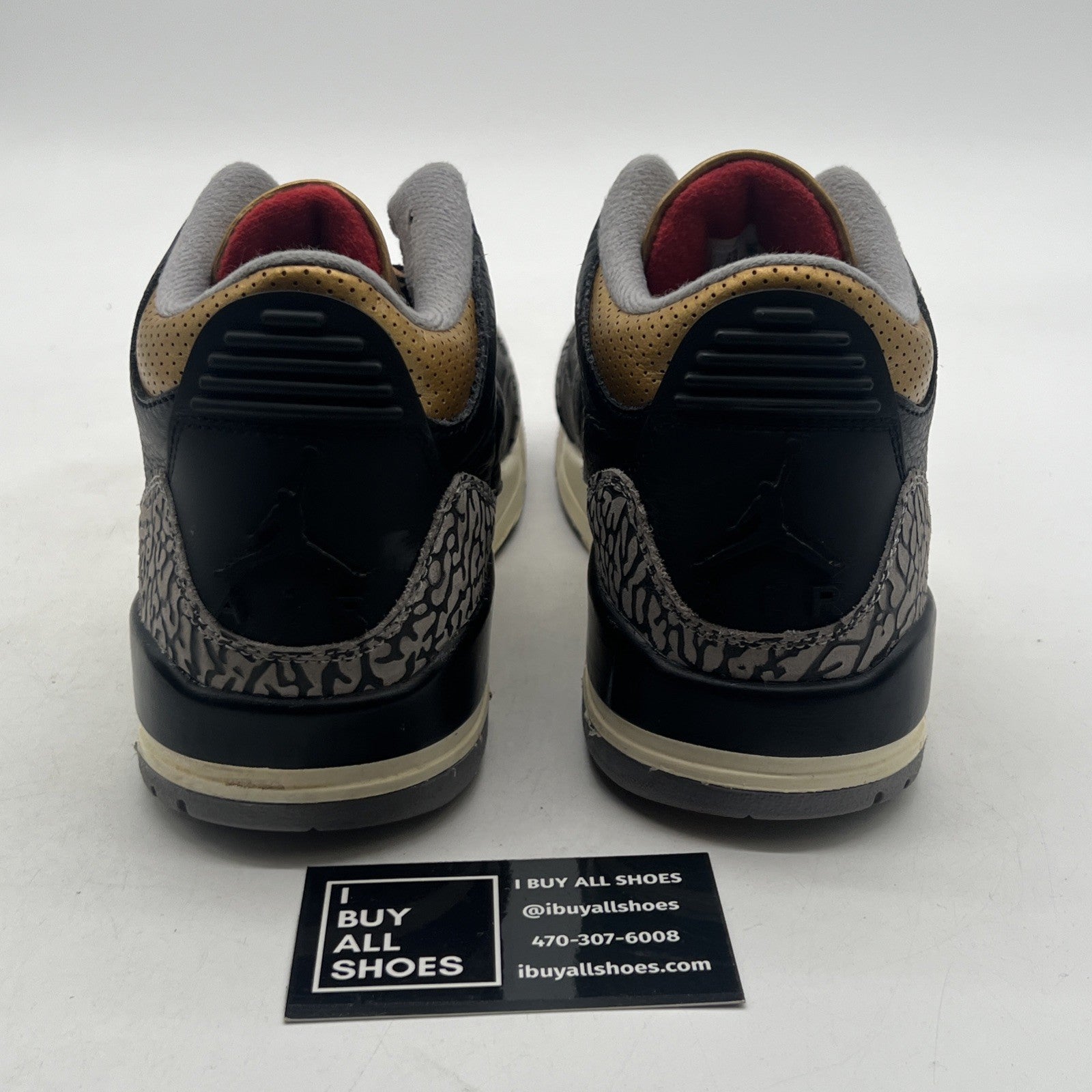 Size 9.5 - Air Jordan 3 Retro Mid Black Gold W (CK9246-067)