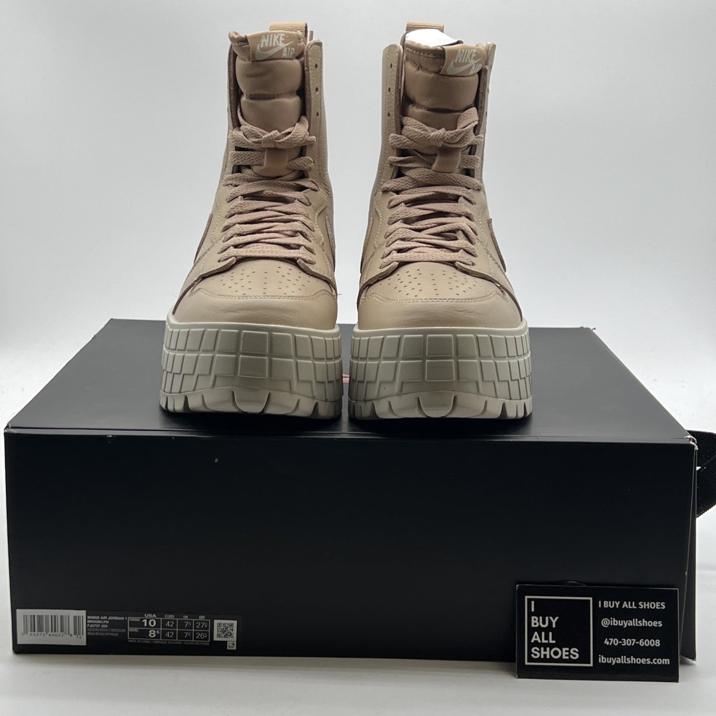 Size 10W - Nike Air Jordan 1 Brooklyn High Platform Brown (FJ5737-200)