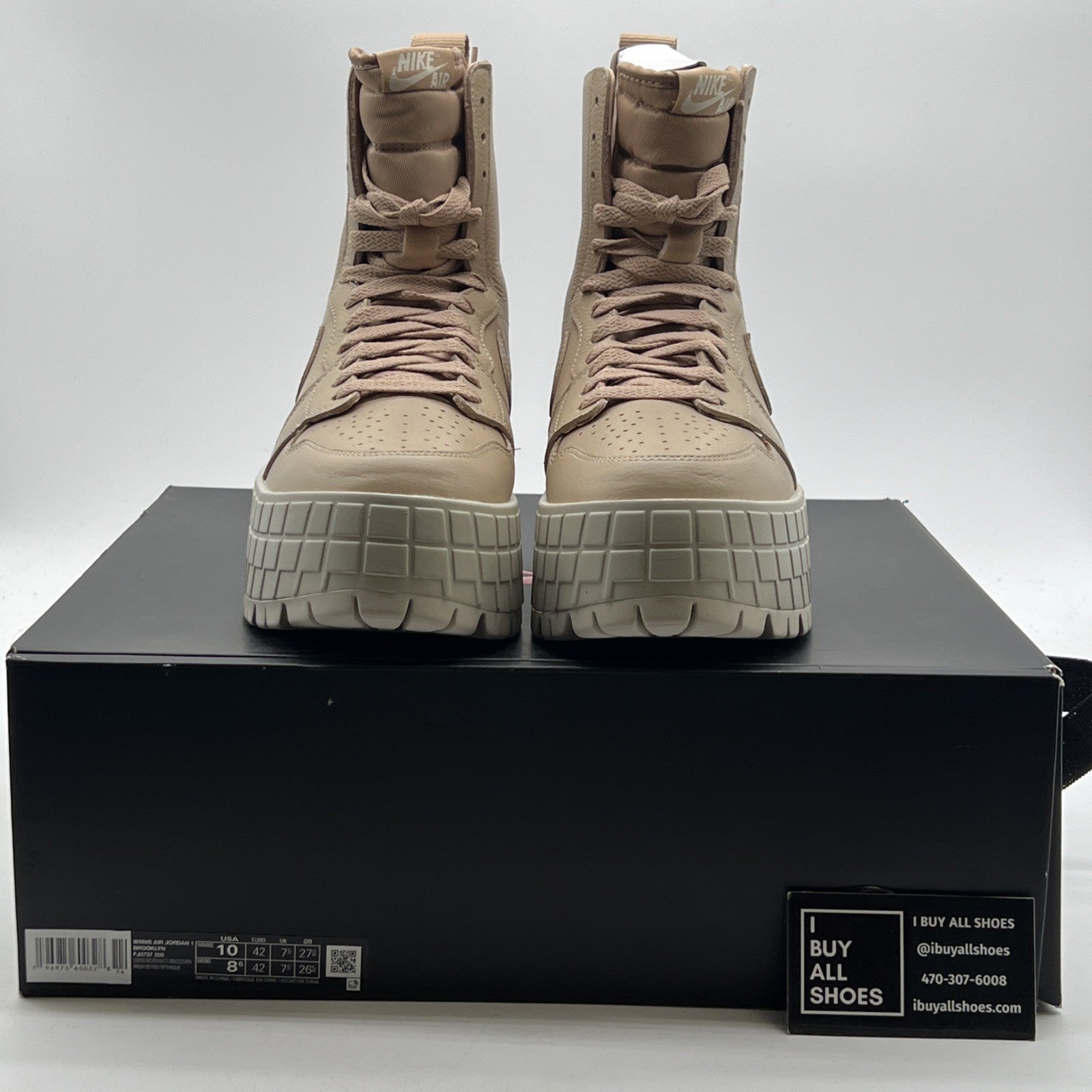 Size 10W - Nike Air Jordan 1 Brooklyn High Platform Brown (FJ5737-200)