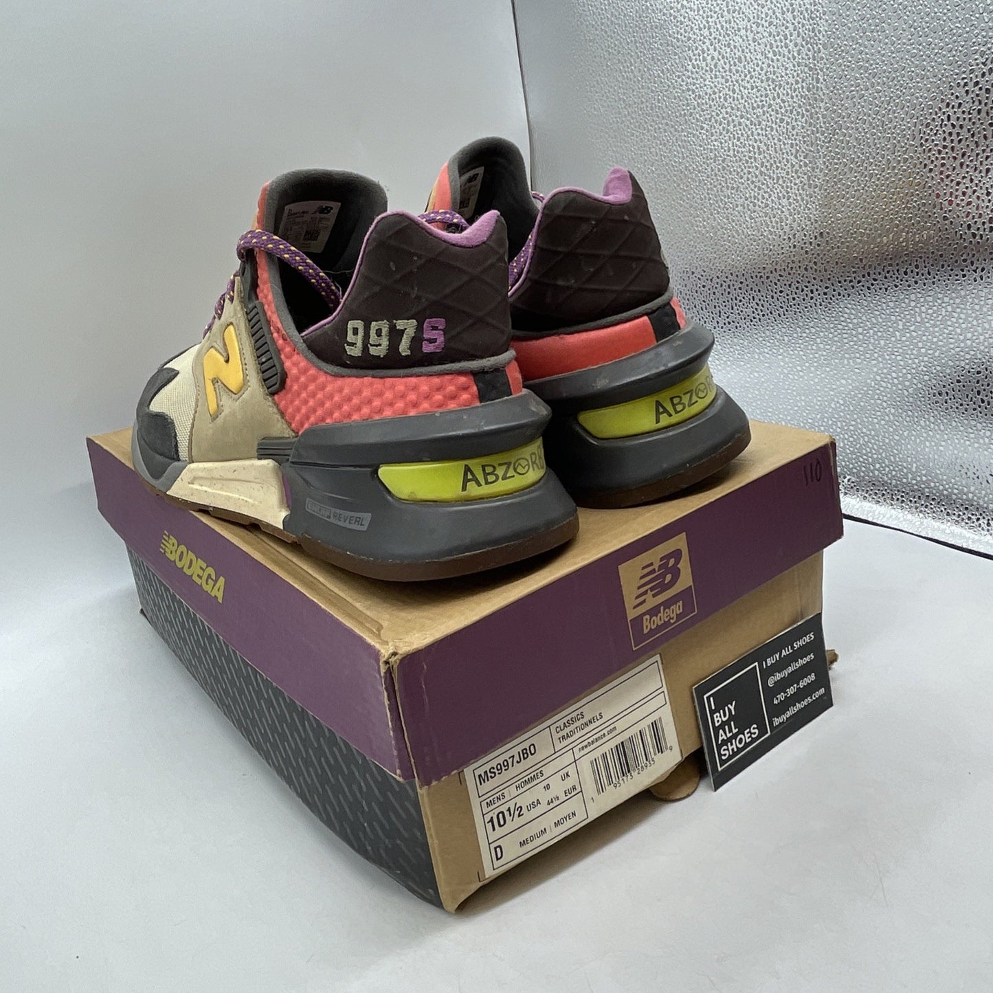 Size 10.5 - BALANCE 997S BODEGA BETTER DAYS BEIGE GREY RED (MS997JBO)