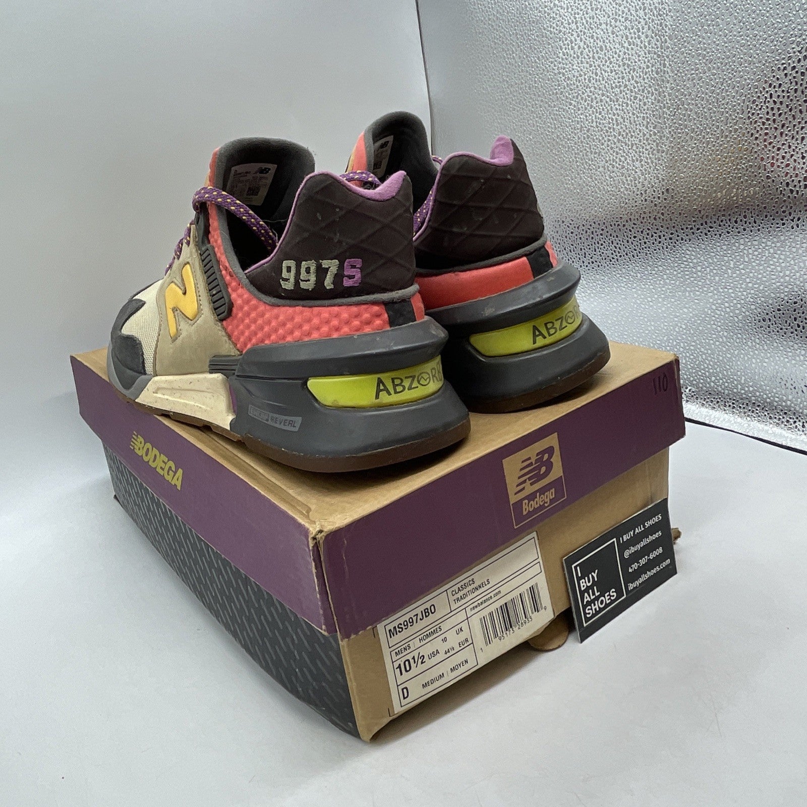 Size 10.5 - BALANCE 997S BODEGA BETTER DAYS BEIGE GREY RED (MS997JBO)