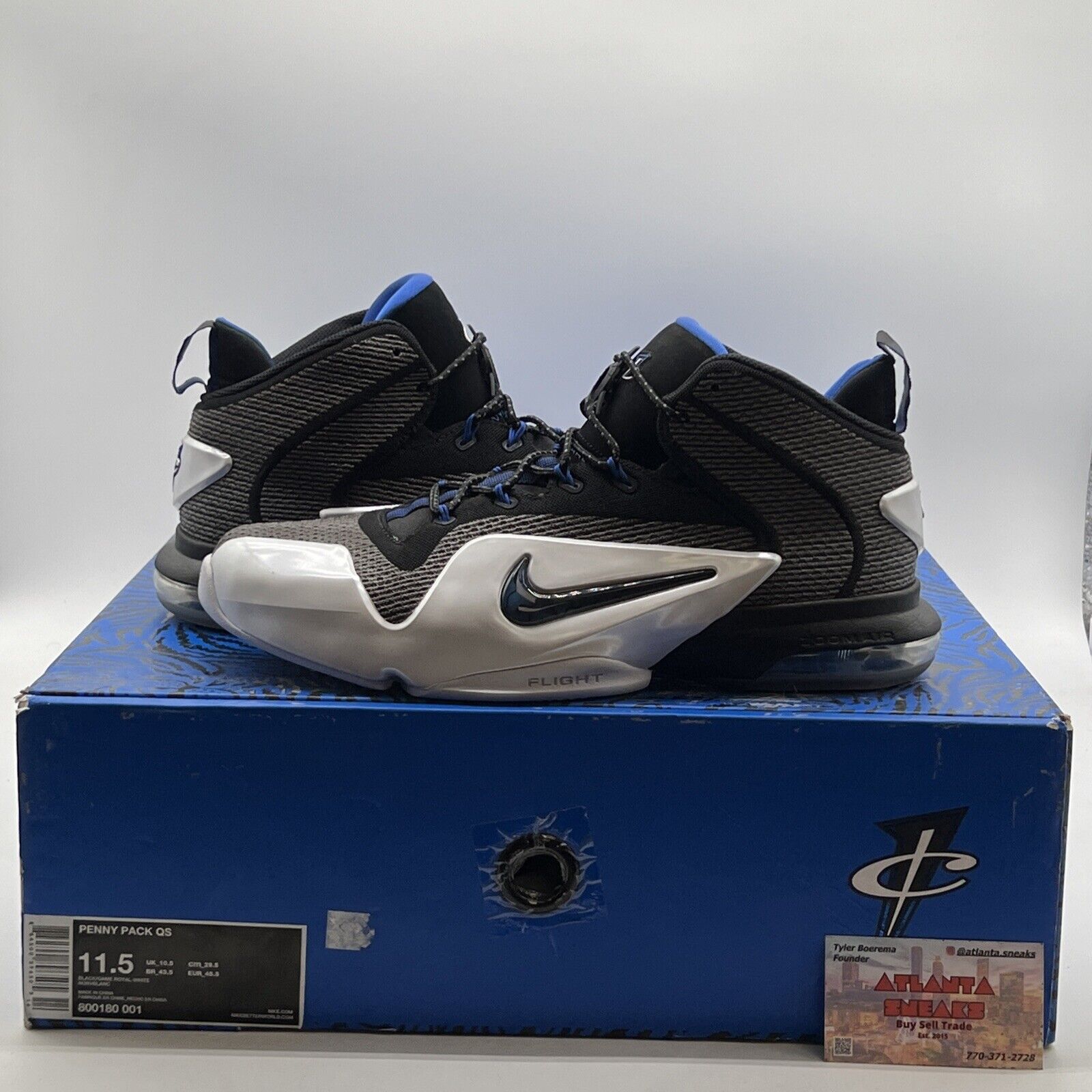 Size 11.5 - Nike Penny 6 Sharpie - (749632-001)