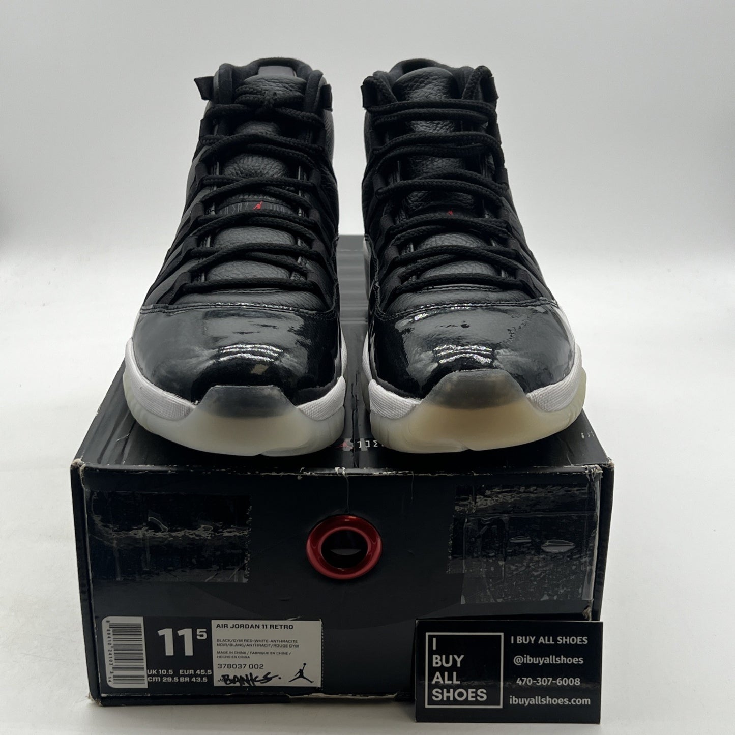 Size 11.5 - Air Jordan 11 Retro 72-10 2015 (378037-002)