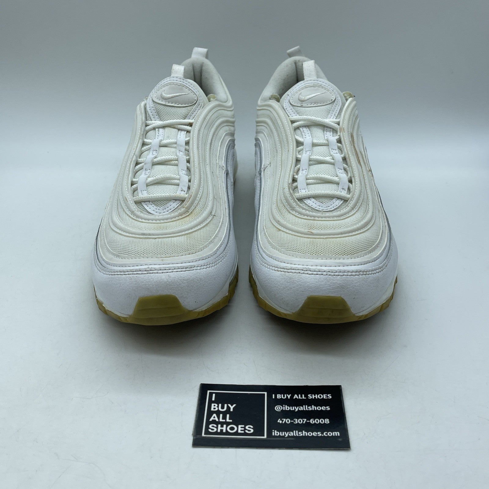 Size 14 - Nike Air Max 97 White Gum Suede Leather (DJ2740-100)