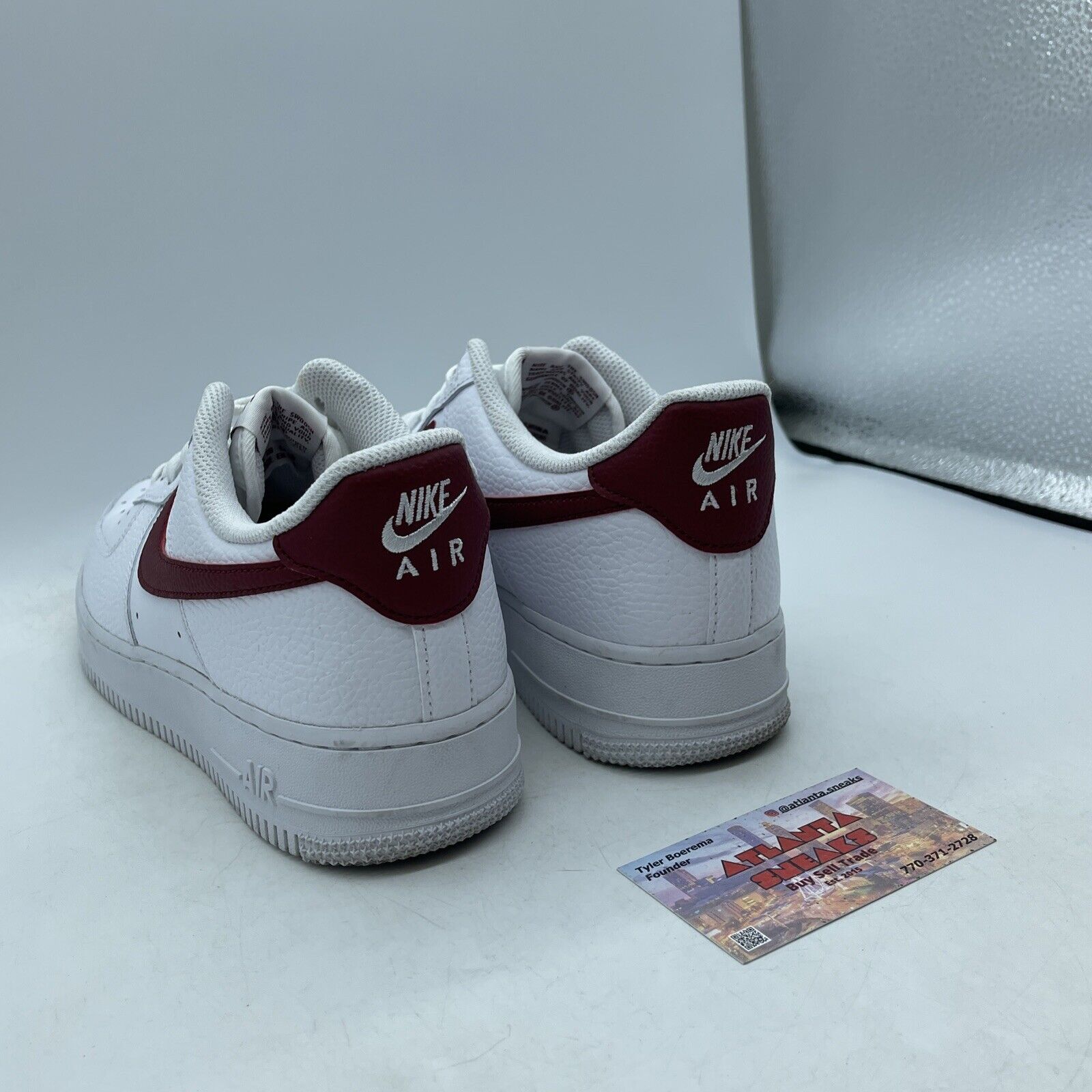 Size 8.5 - Nike Air Force 1 Low White Team Red White Leather (CZ0326-100)