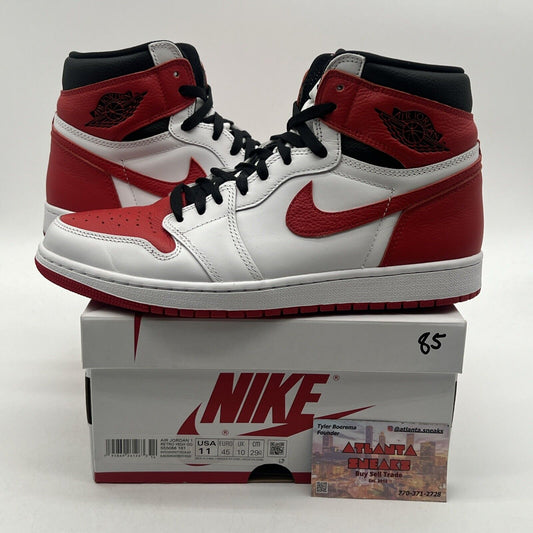 Size 11 - Jordan 1 Retro OG High Heritage Black Red White Leather (555088-161)