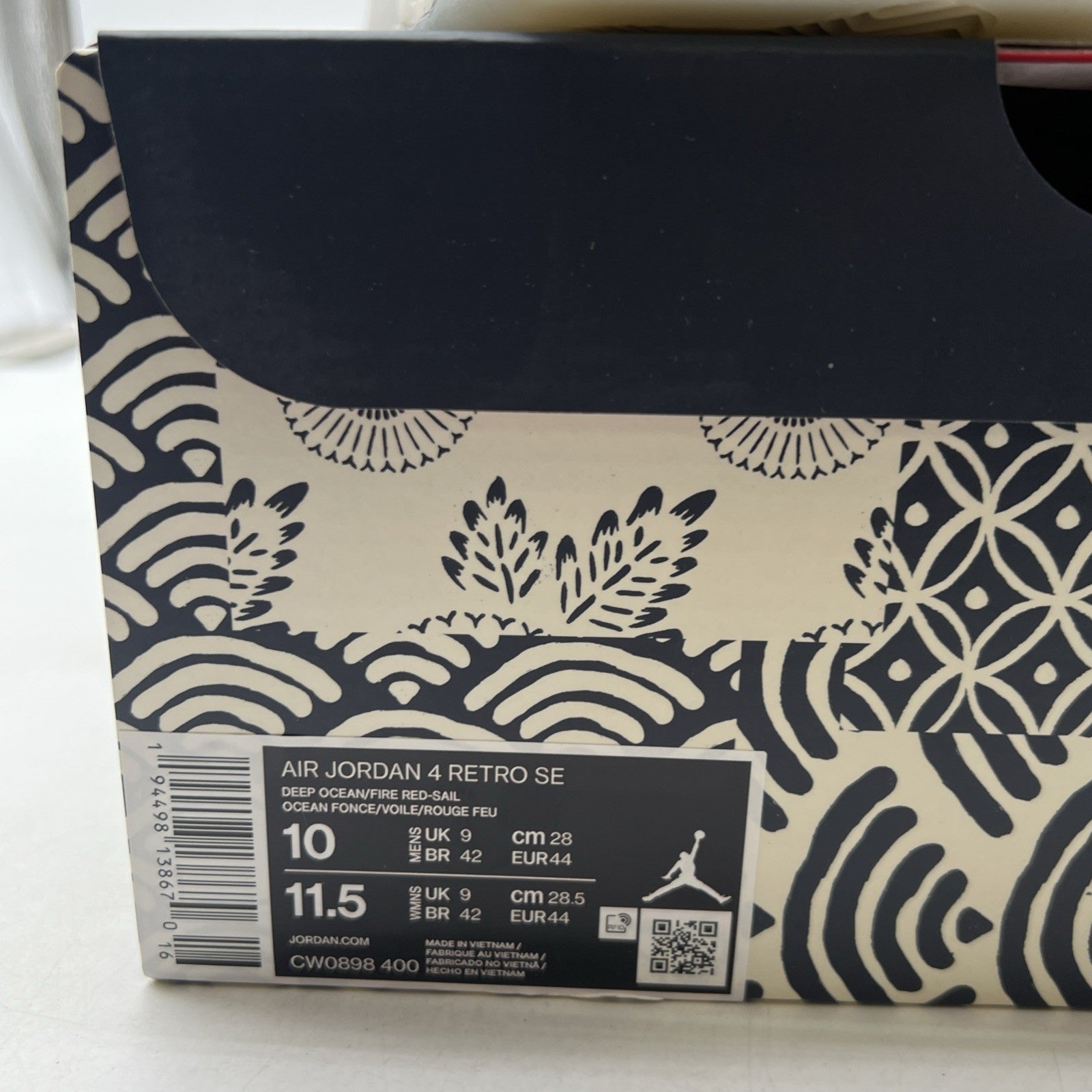 Size 10 - Air Jordan 4 Retro SE Sashiko (CW0898-400)