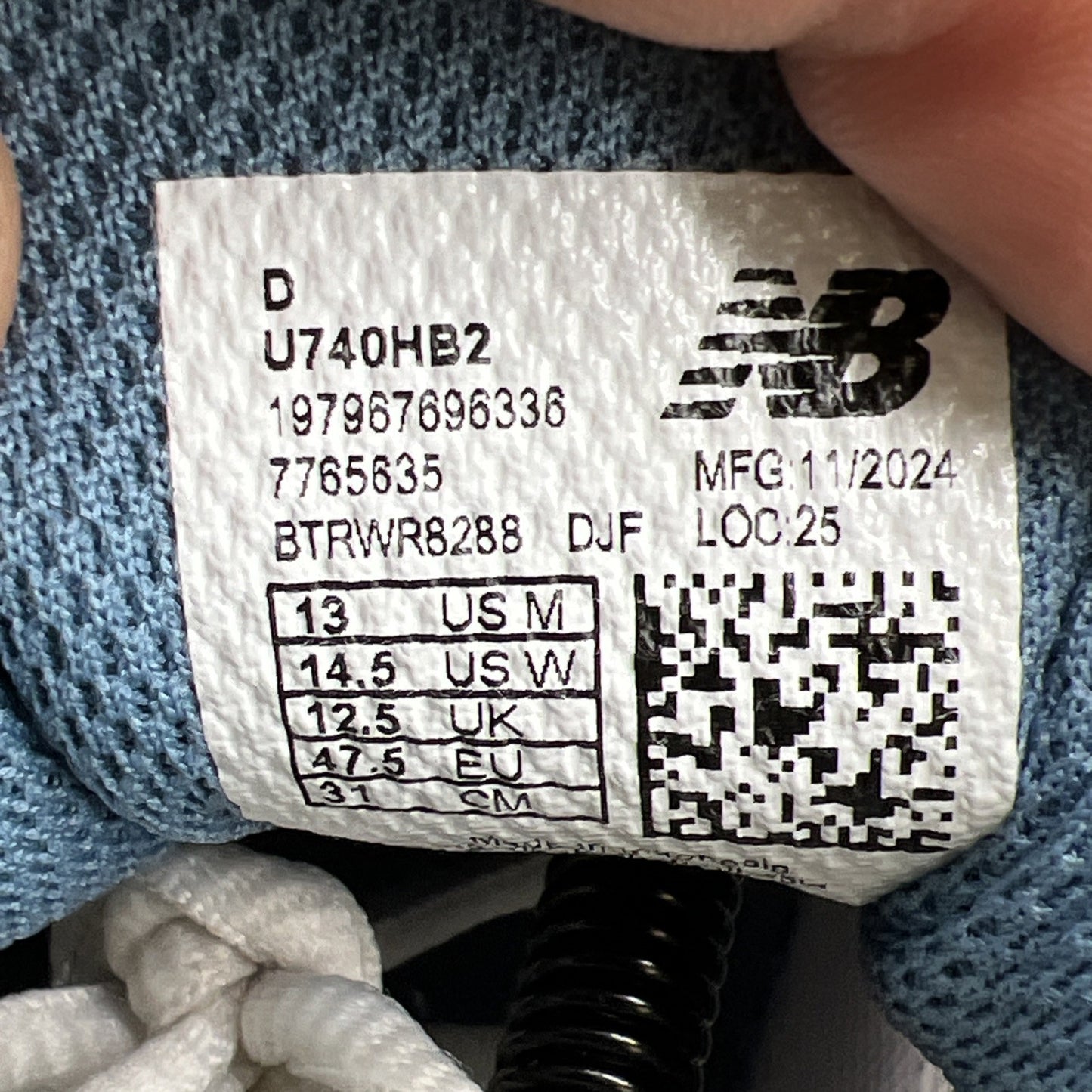 Size 13 - New Balance 740v2 Heron Blue Vintage Indigo (U740HB2)