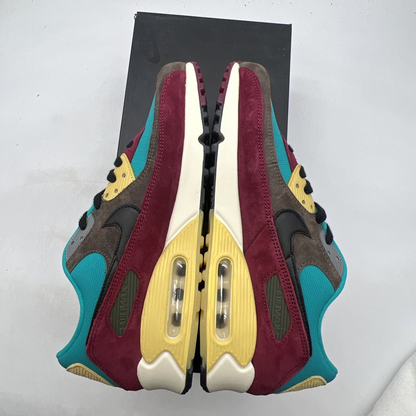 Size 10.5 - Nike Air Max 90 NRG Ridgerock Turbo Green Athletic Shoes DC6083-200