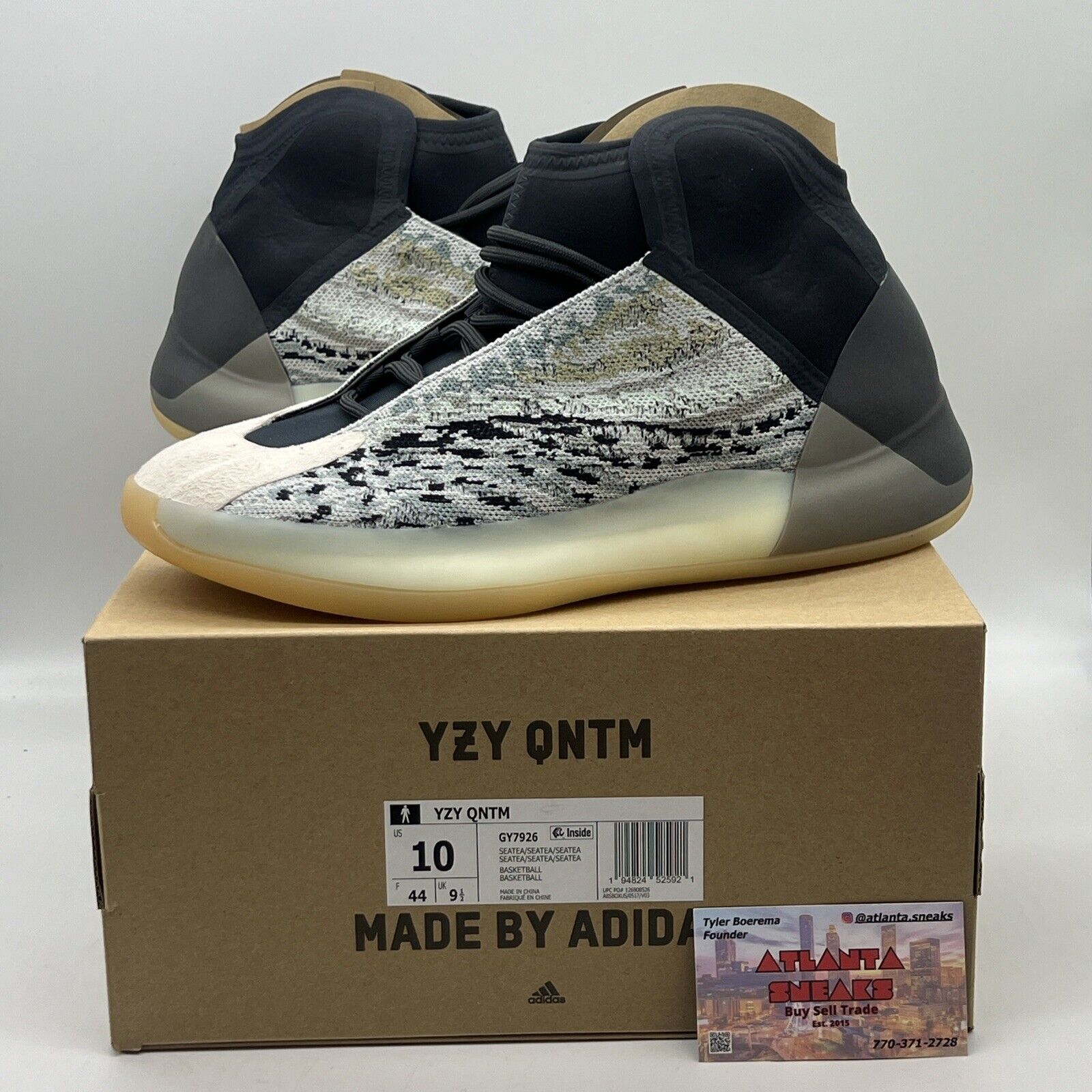 Size 10 - Yeezy QNTM Sea Teal Brand New Og All