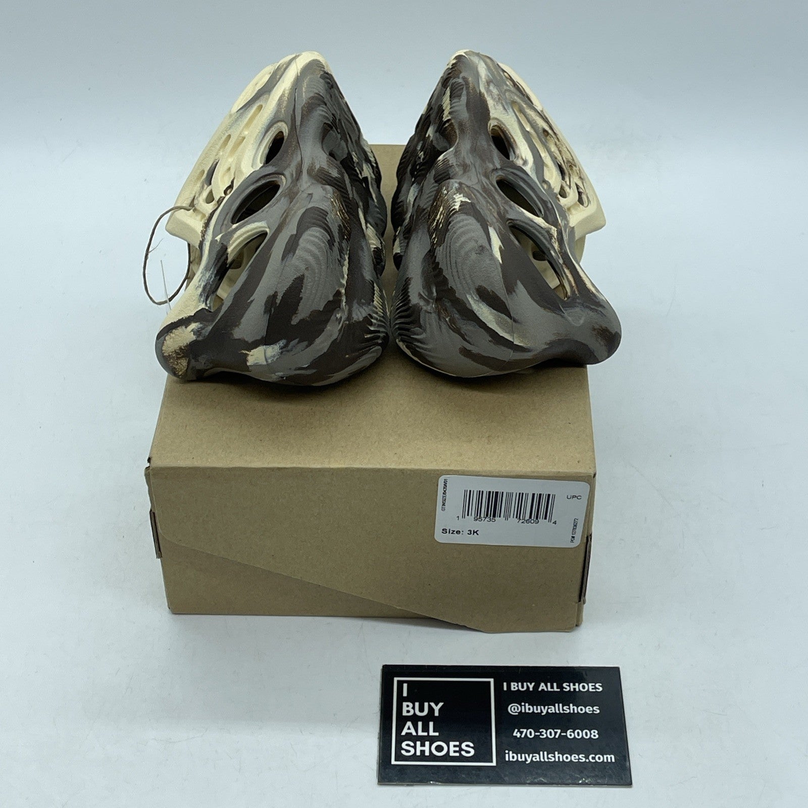 Size 3K - adidas  Yeezy Foam Runner Brown Rubber (GY116)