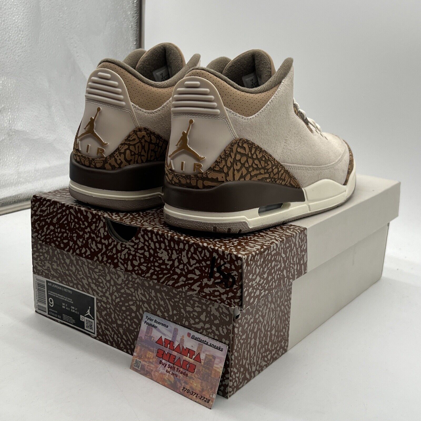 Size 9 - Jordan 3 Retro Low Palomino Brown Suede Leather (CT8532-102)