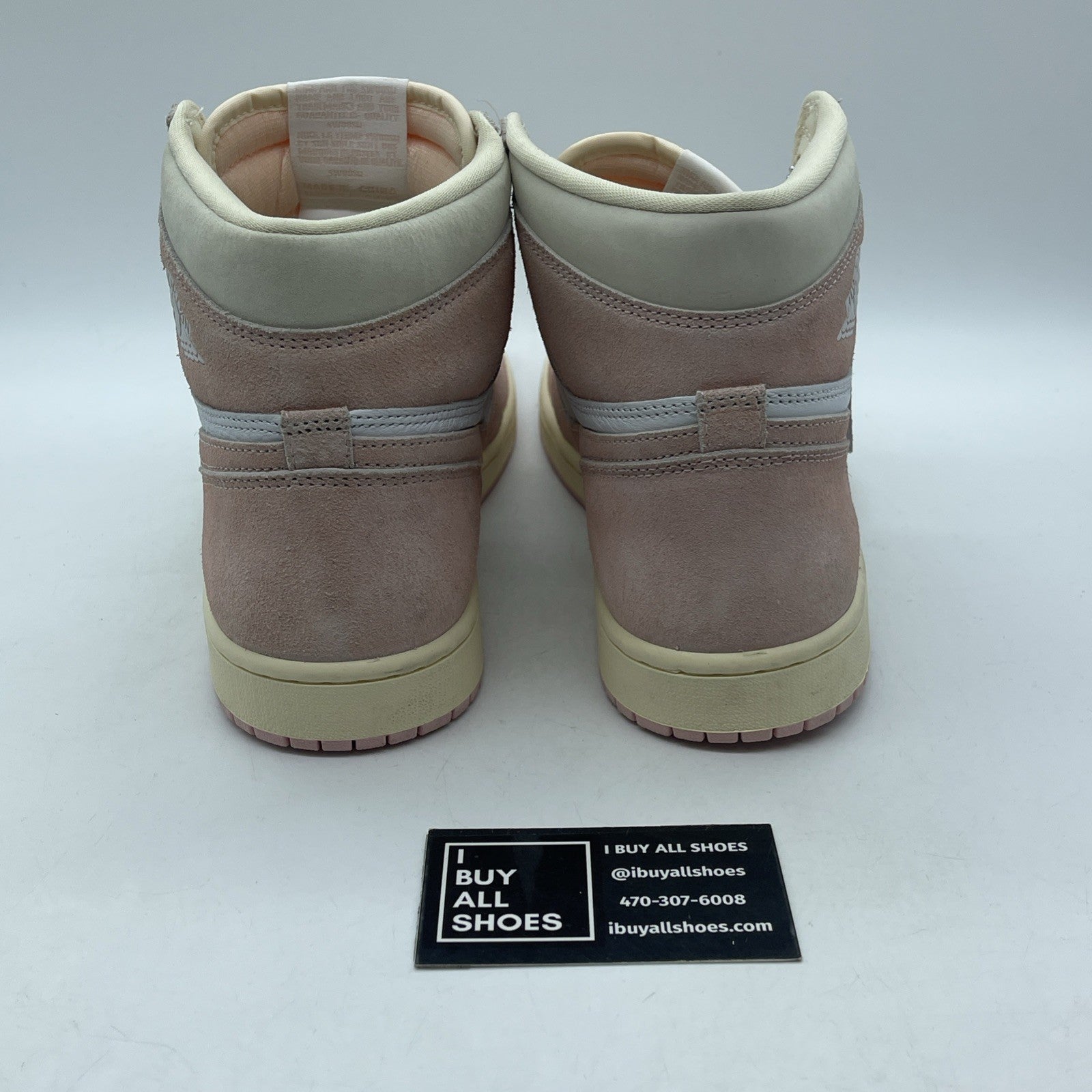 Size 10.5W - Air Jordan 1 Retro OG High Washed Pink Suede Leather (FD2596-600)