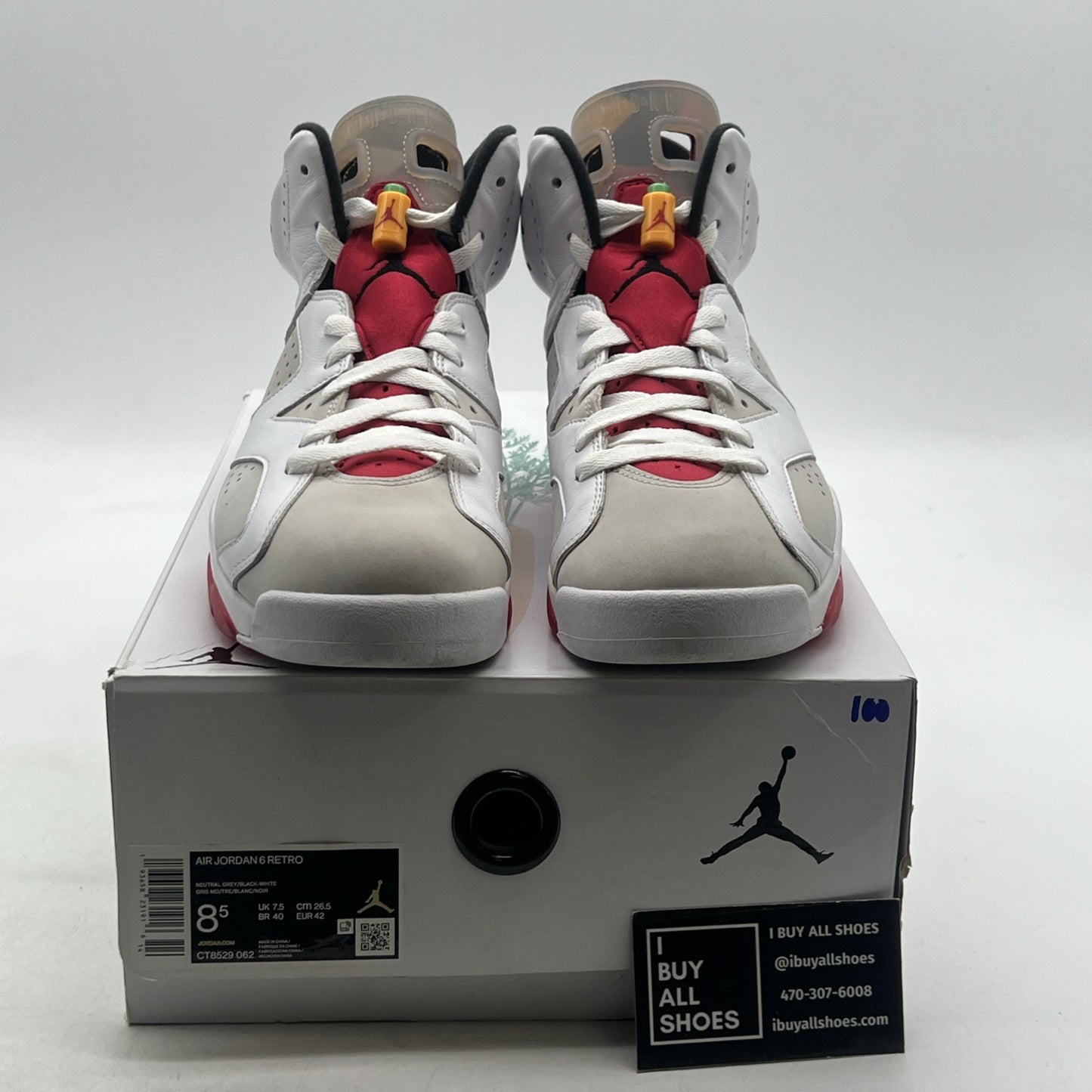 Size 8.5 - Air Jordan 6 Retro Hare (CT8529-062)