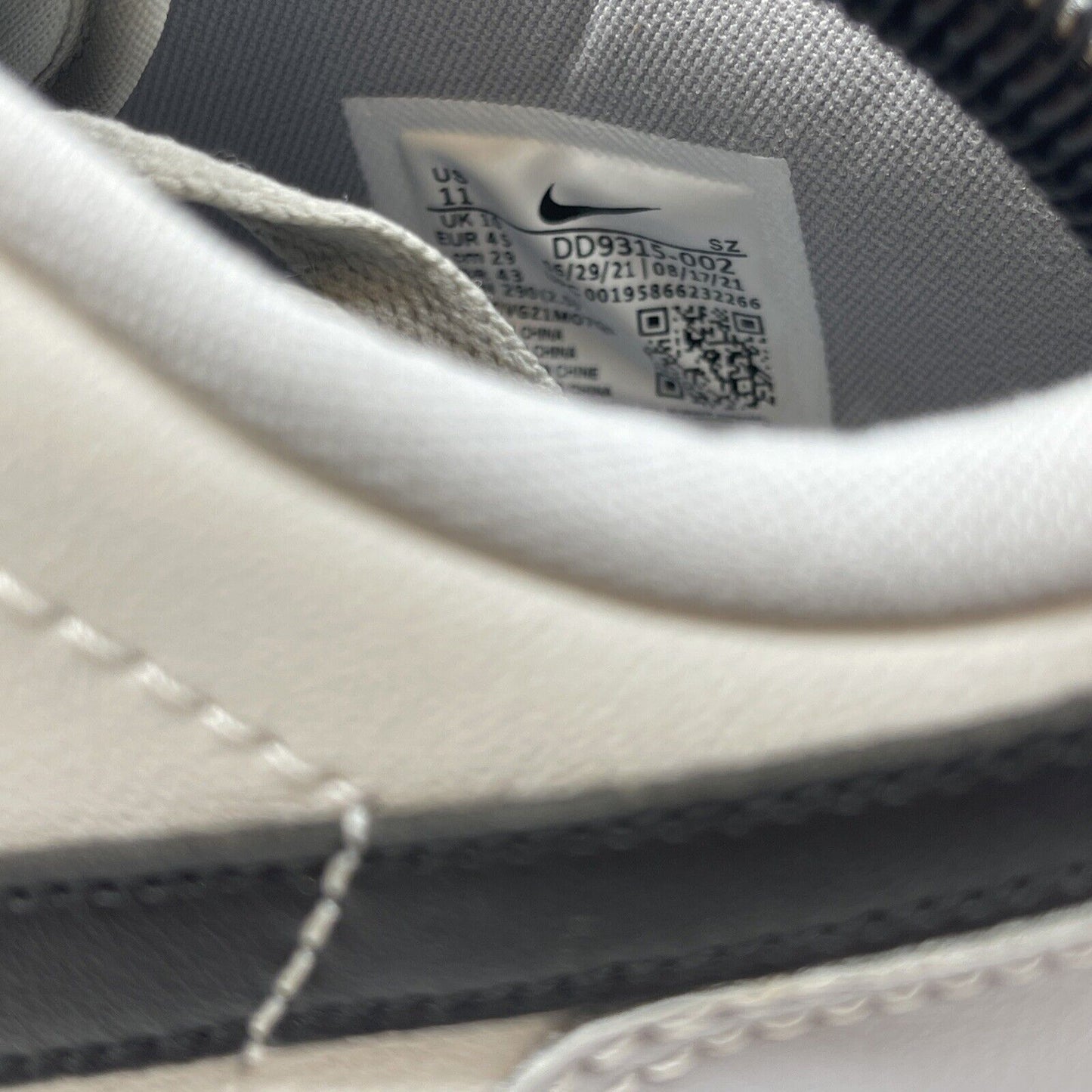 Size 11 - Jordan 1 Low Golf Wolf Grey White Black Leather (DD9315-002)