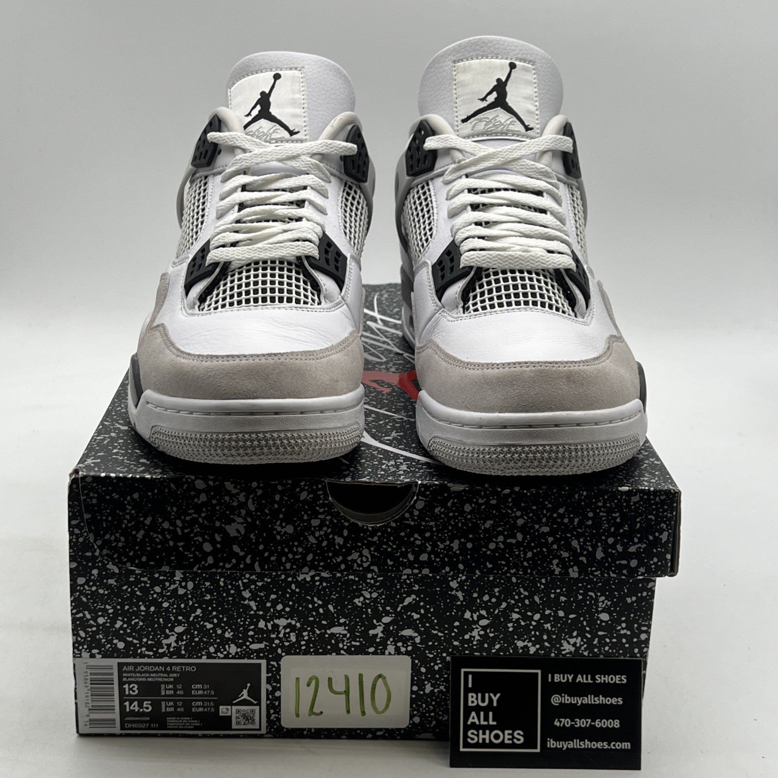 Size 13 - Air Jordan 4 Retro Mid Military Black (DH6927-111)