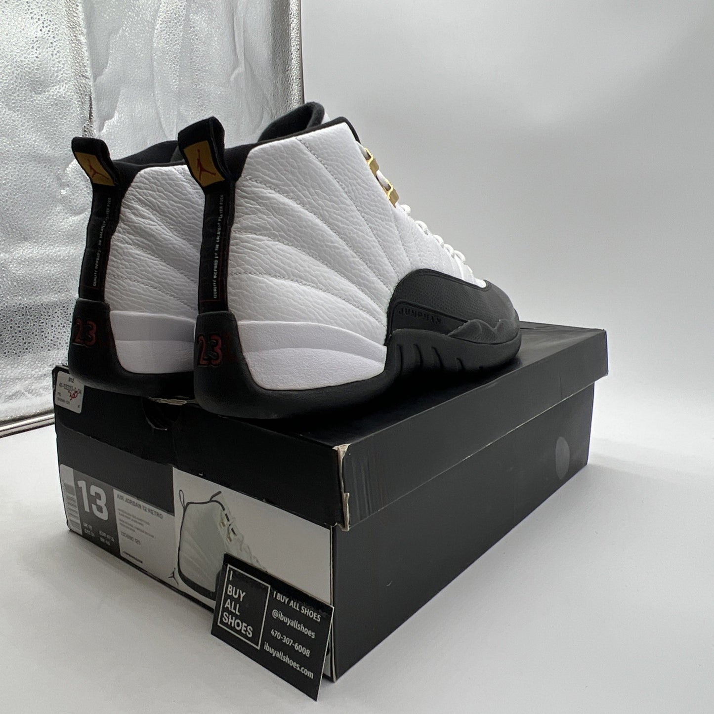 Size 13 - Air Jordan 12 Retro taxi release 2013 (130690-125)