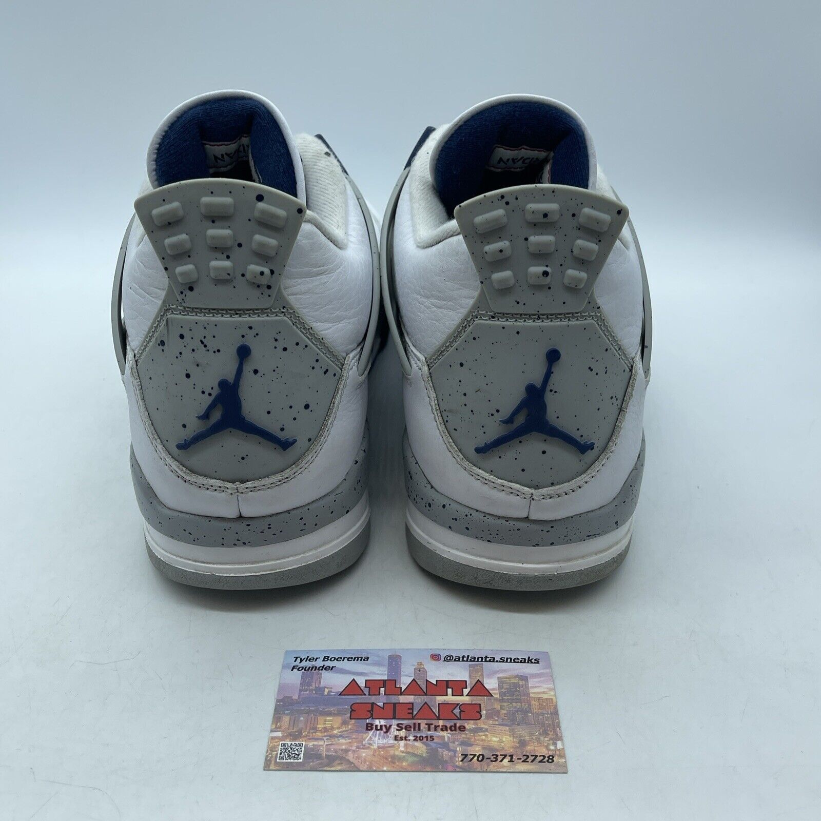Size 12 - Jordan 4 Retro Mid Midnight Navy White Leather (DH6927-140)