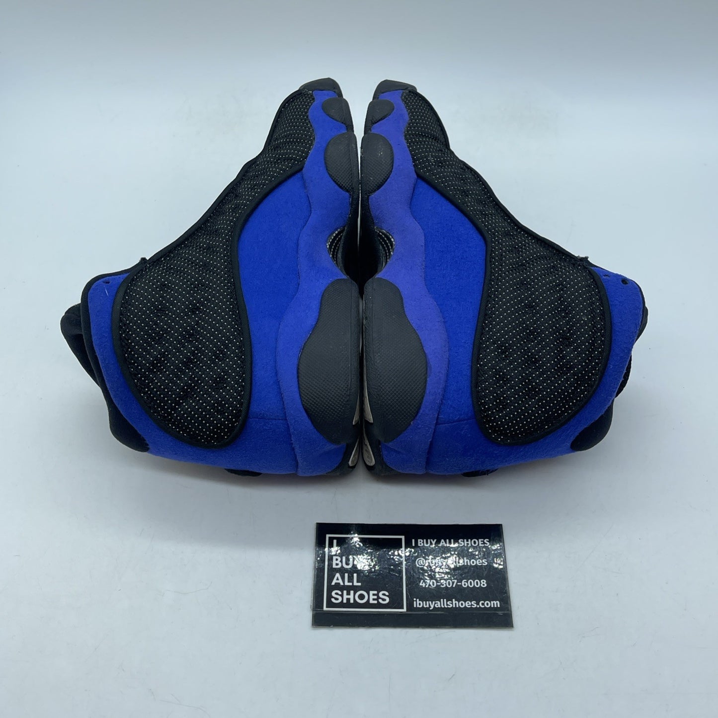 Size 3.5Y (GS) - Jordan 13 Retro Mid Hyper Royal Blue Black Suede (884129-040)