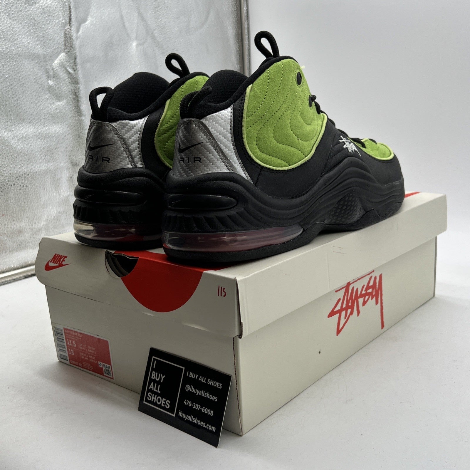 Size 11.5 - Nike Stussy x Air Penny 2 Vivid Green (DX6933-300)