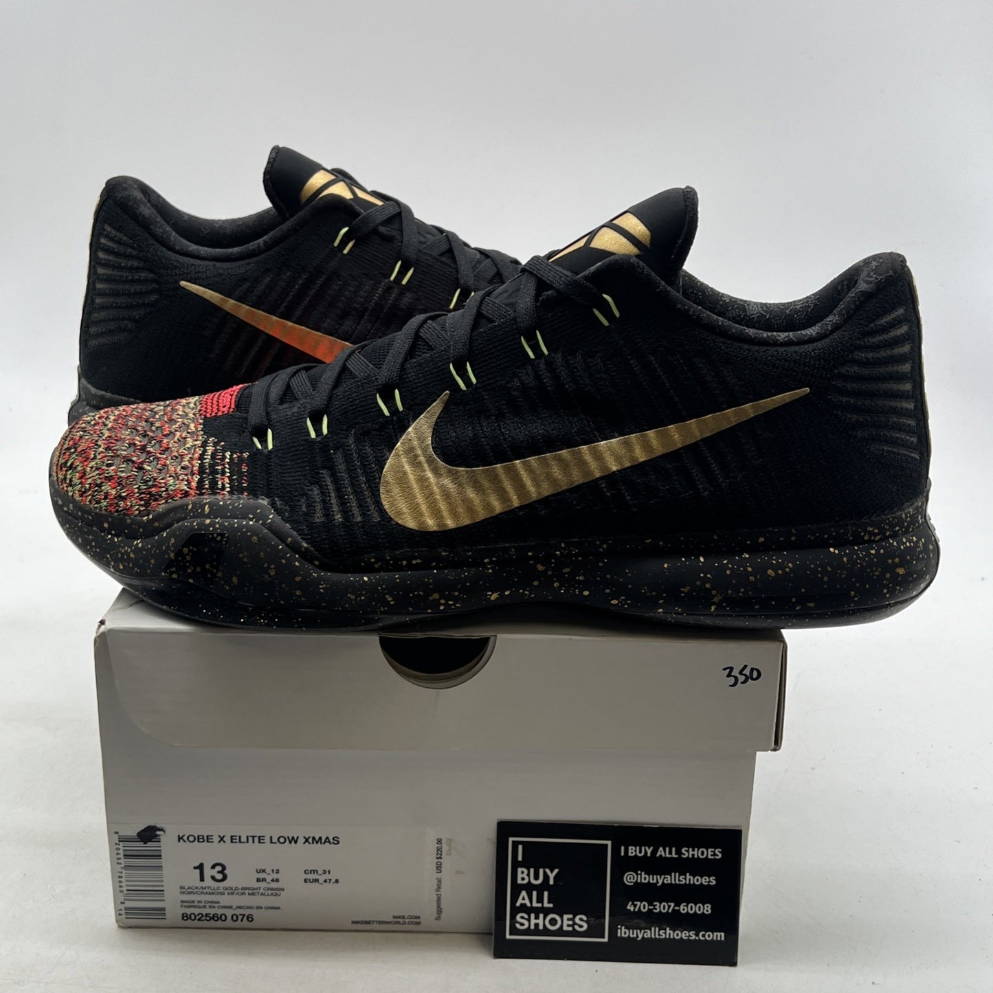Size 13 - Nike Kobe 10 Elite Low Christmas (802560-076)