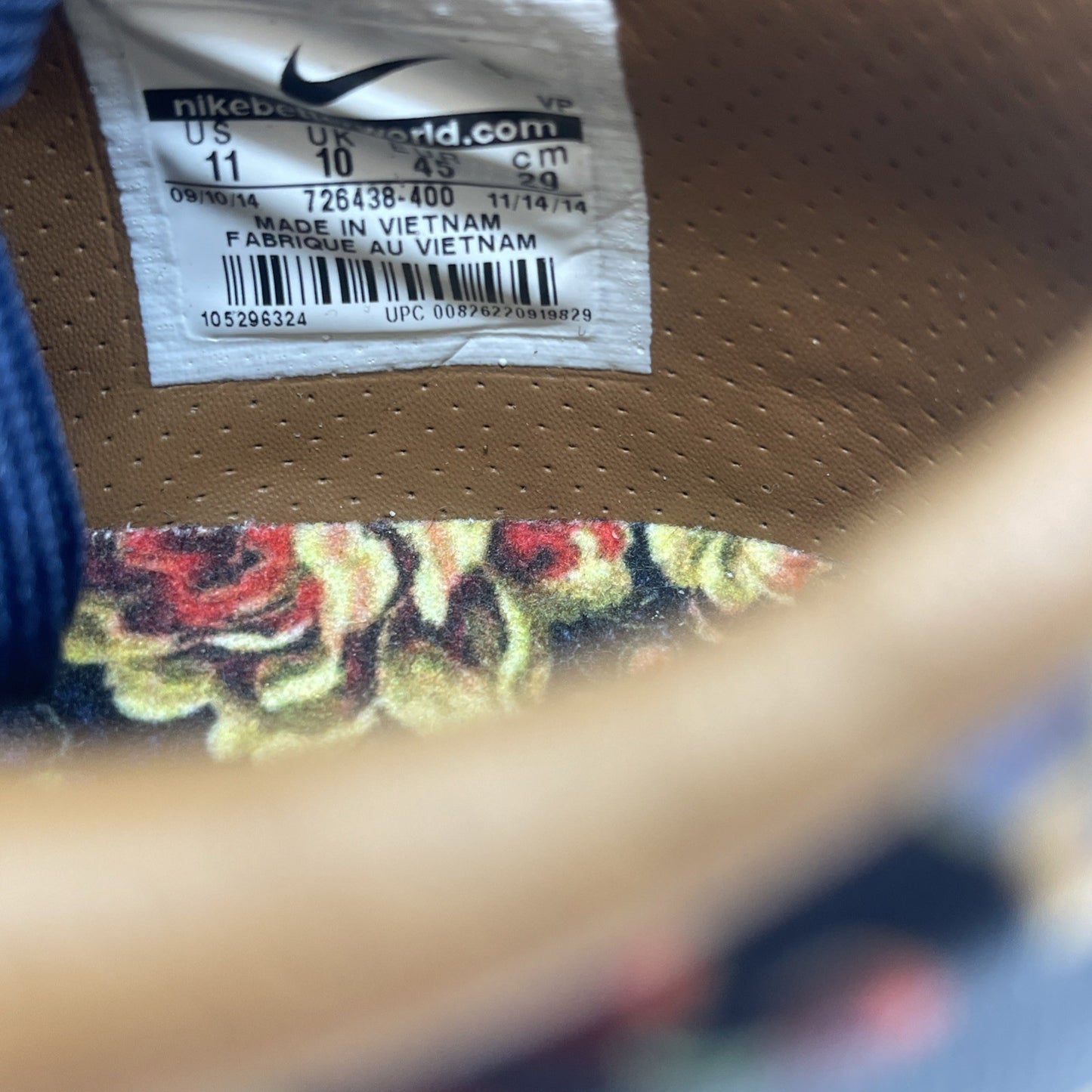 Size 11 - Nike KD 7 EXT QS Floral Brown Suede Leather (726438-400)