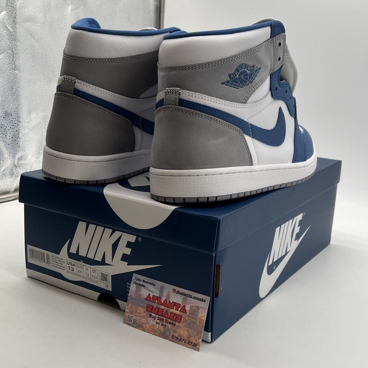 Size 13 - Air Jordan 1 Retro OG High True Blue (DZ5485-410)