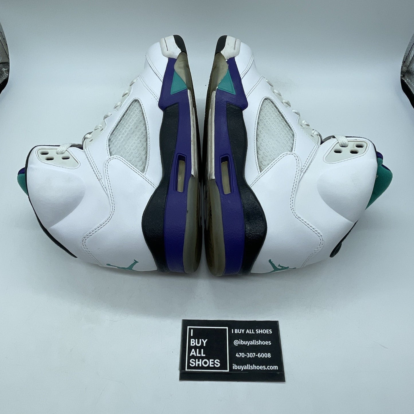 Size 9 - Air Jordan 5 Retro Grape 2013 White Black Purple (136027-108)