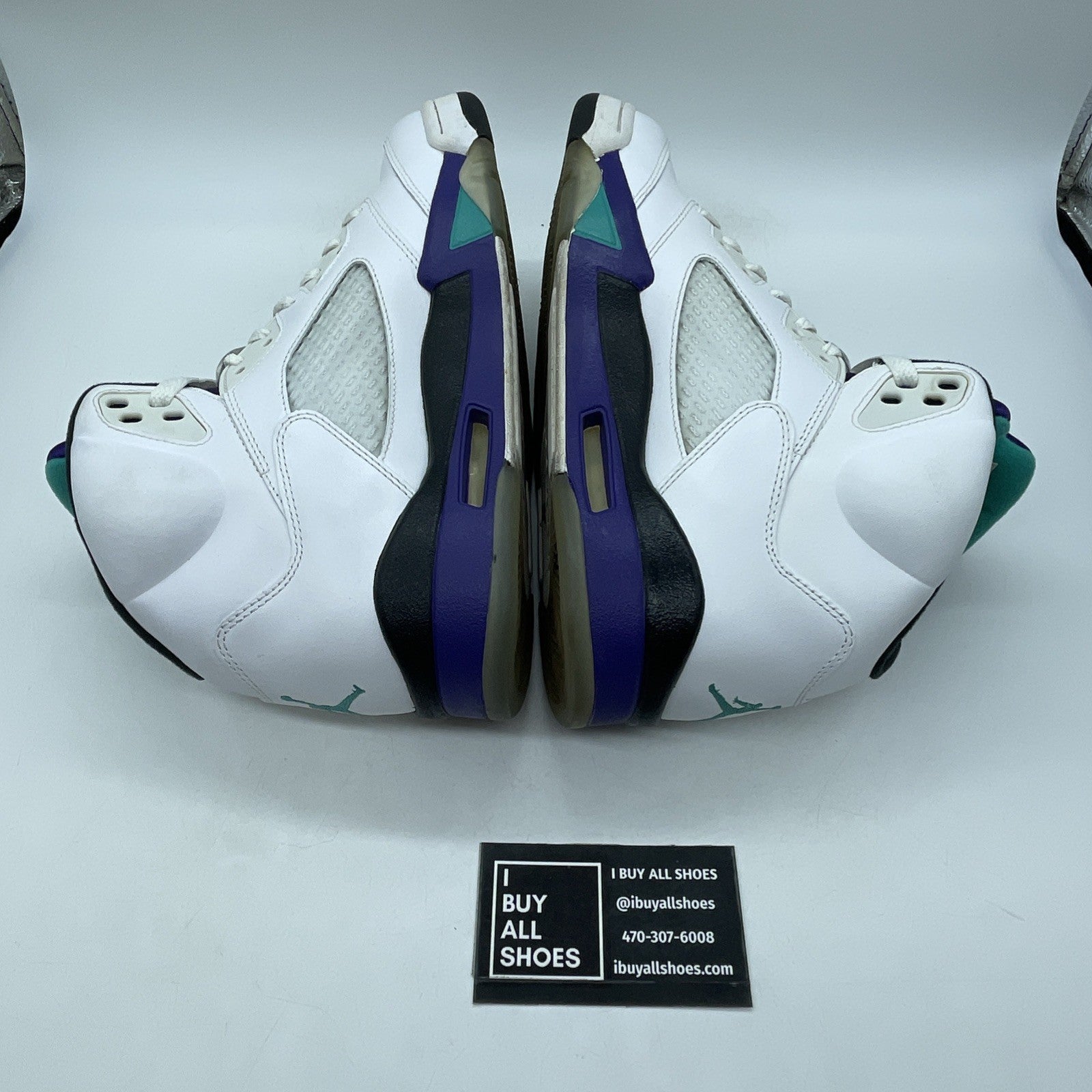 Size 9 - Air Jordan 5 Retro Grape 2013 White Black Purple (136027-108)