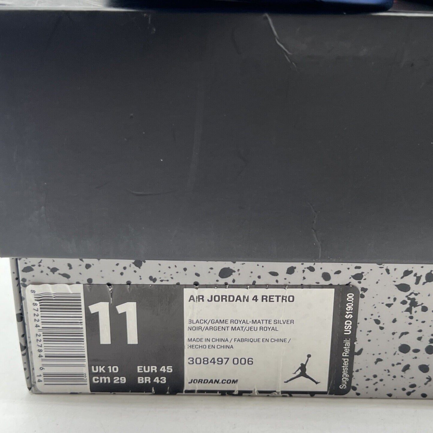 Size 11 - Air Jordan 4 Retro Motorsports Alternate 2017 (308497-006)