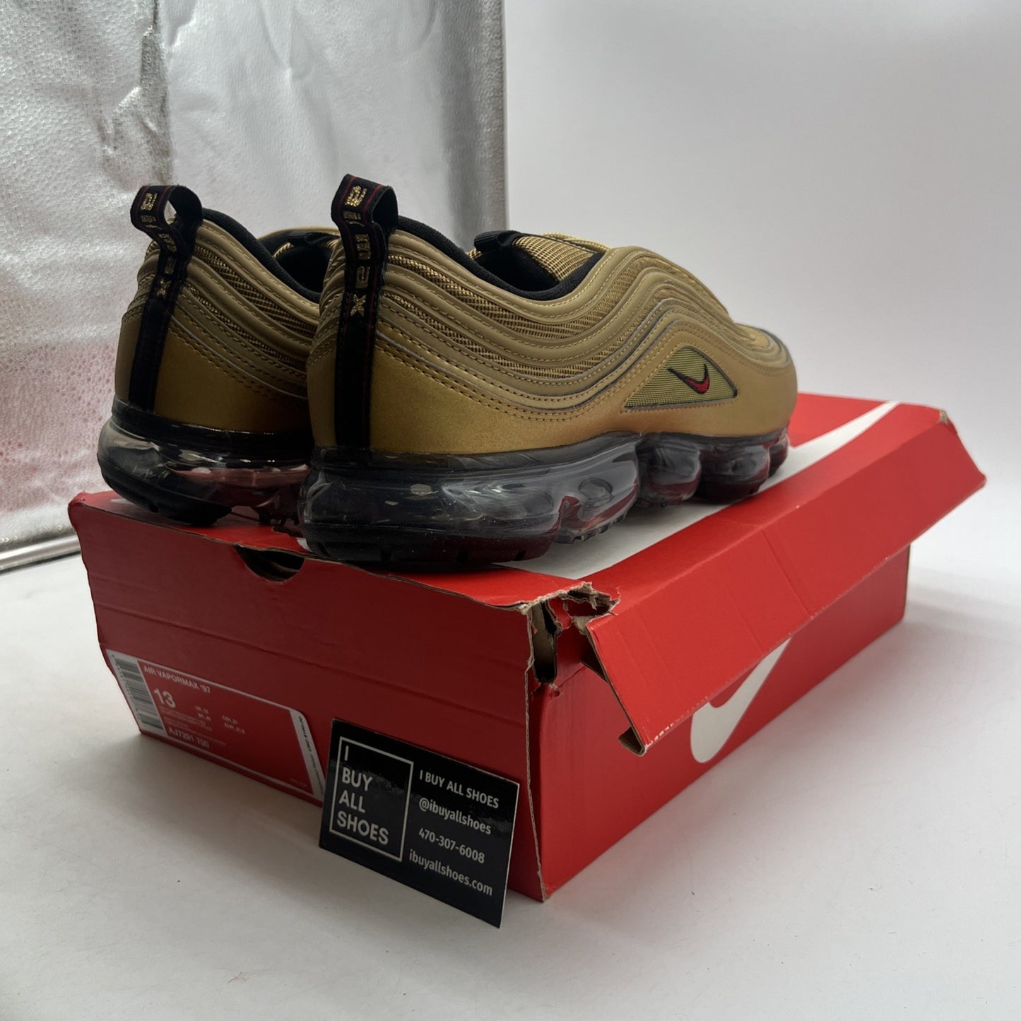 Size 13 - Nike Air Vapormax 97 Metallic Gold (AJ7291-700)