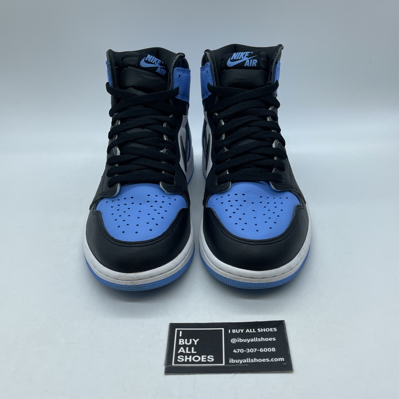 Size 9 - Jordan 1 Retro OG High UNC Toe Blue White Black Leather (DZ5485-400)