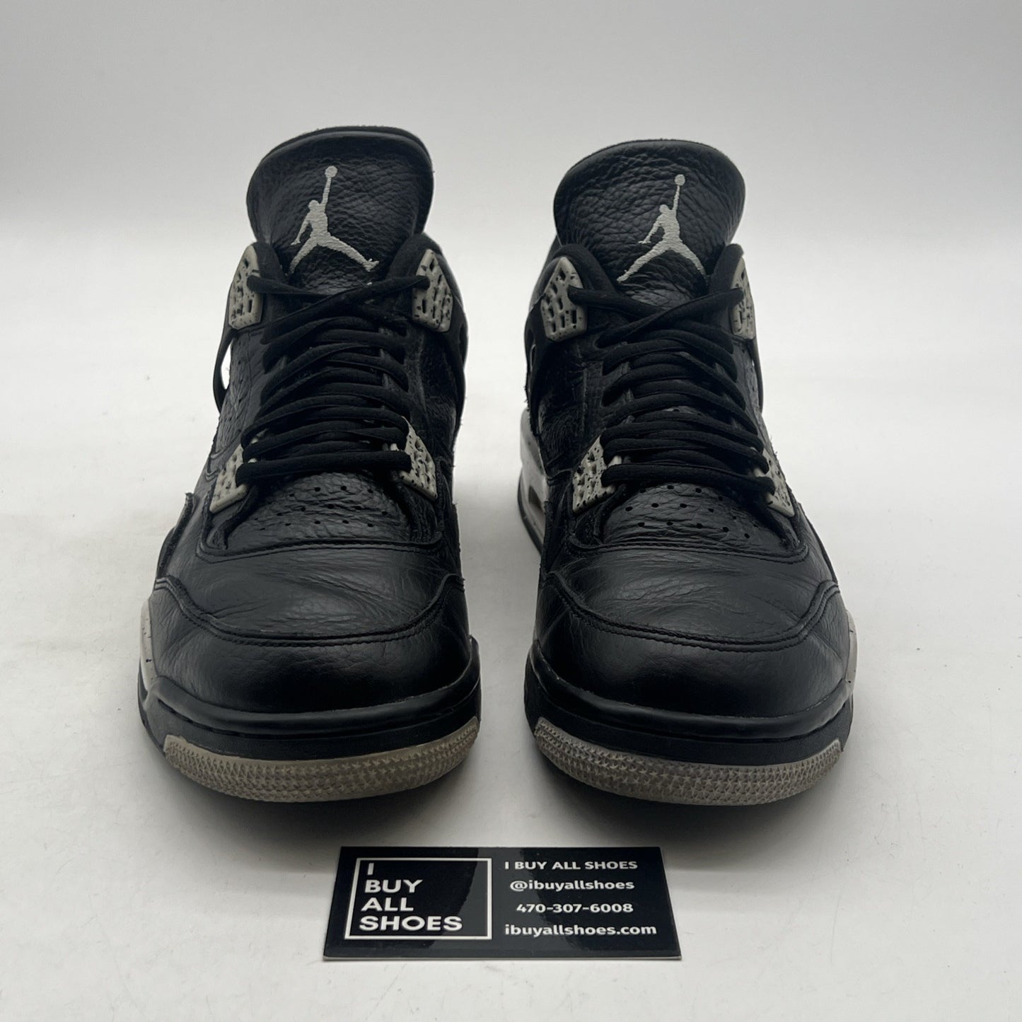 Size 10.5 - Air Jordan 4 Retro LS oreo 2015 (314254-003)