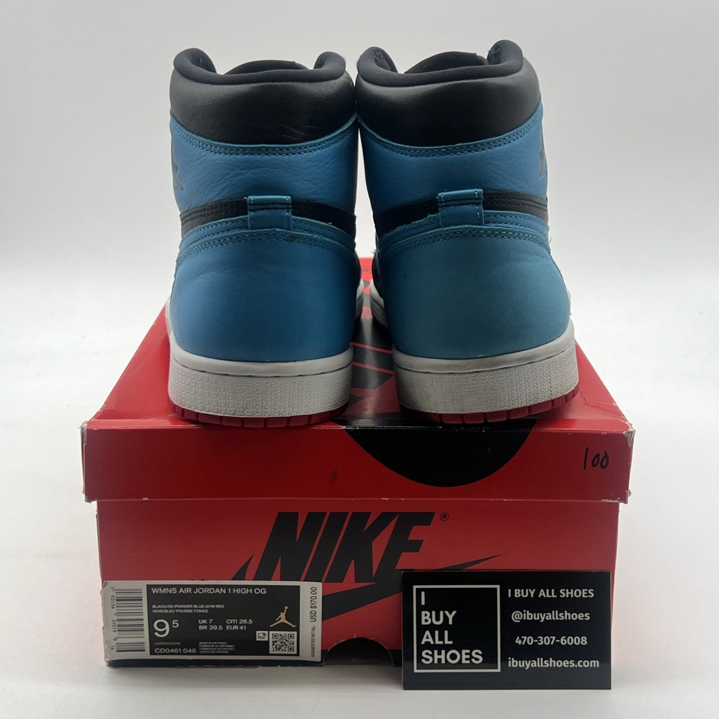 Size 9.5 - Air Jordan 1 High OG UNC To Chicago 2020 (CD0461-046)
