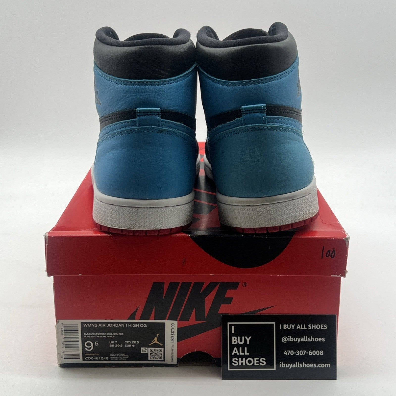 Size 9.5 - Air Jordan 1 High OG UNC To Chicago 2020 (CD0461-046)